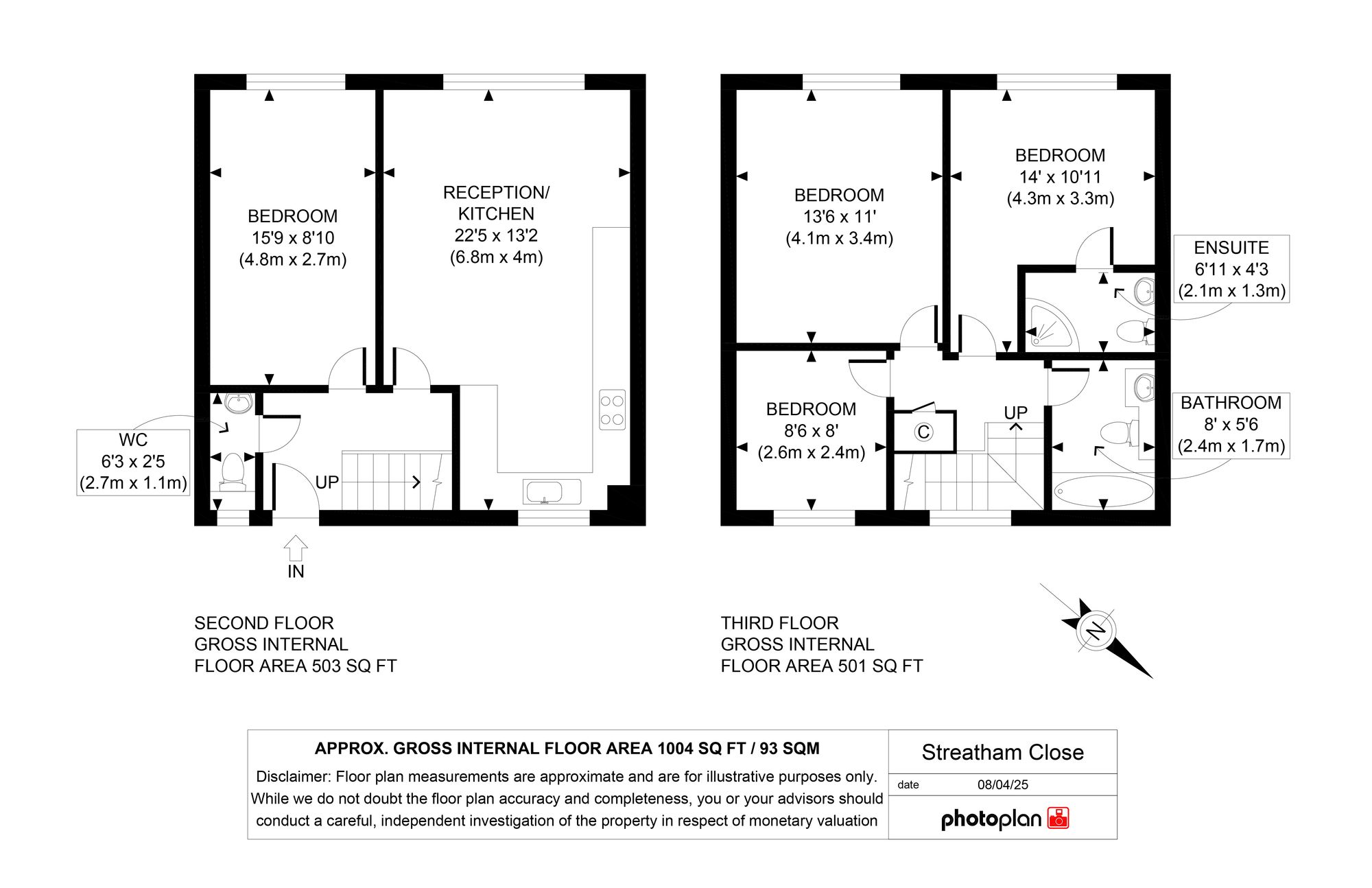 61 Streatham Close Leigham Court Road, London floorplan