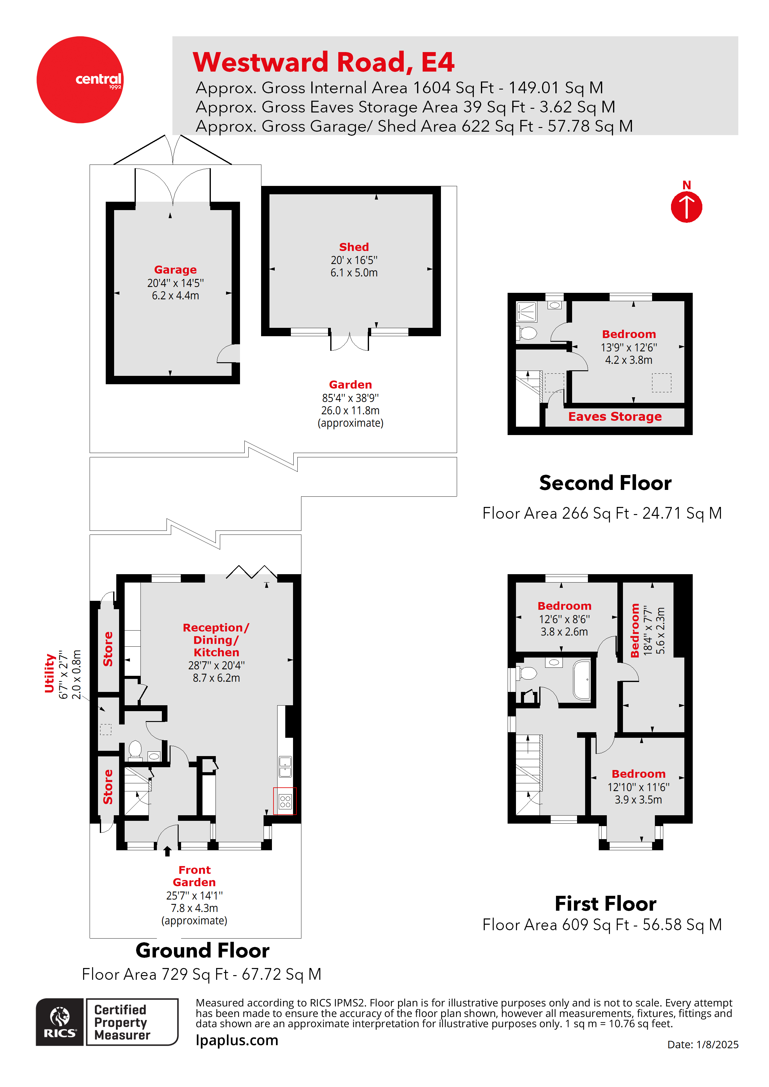 192, Westward Road, London floorplan