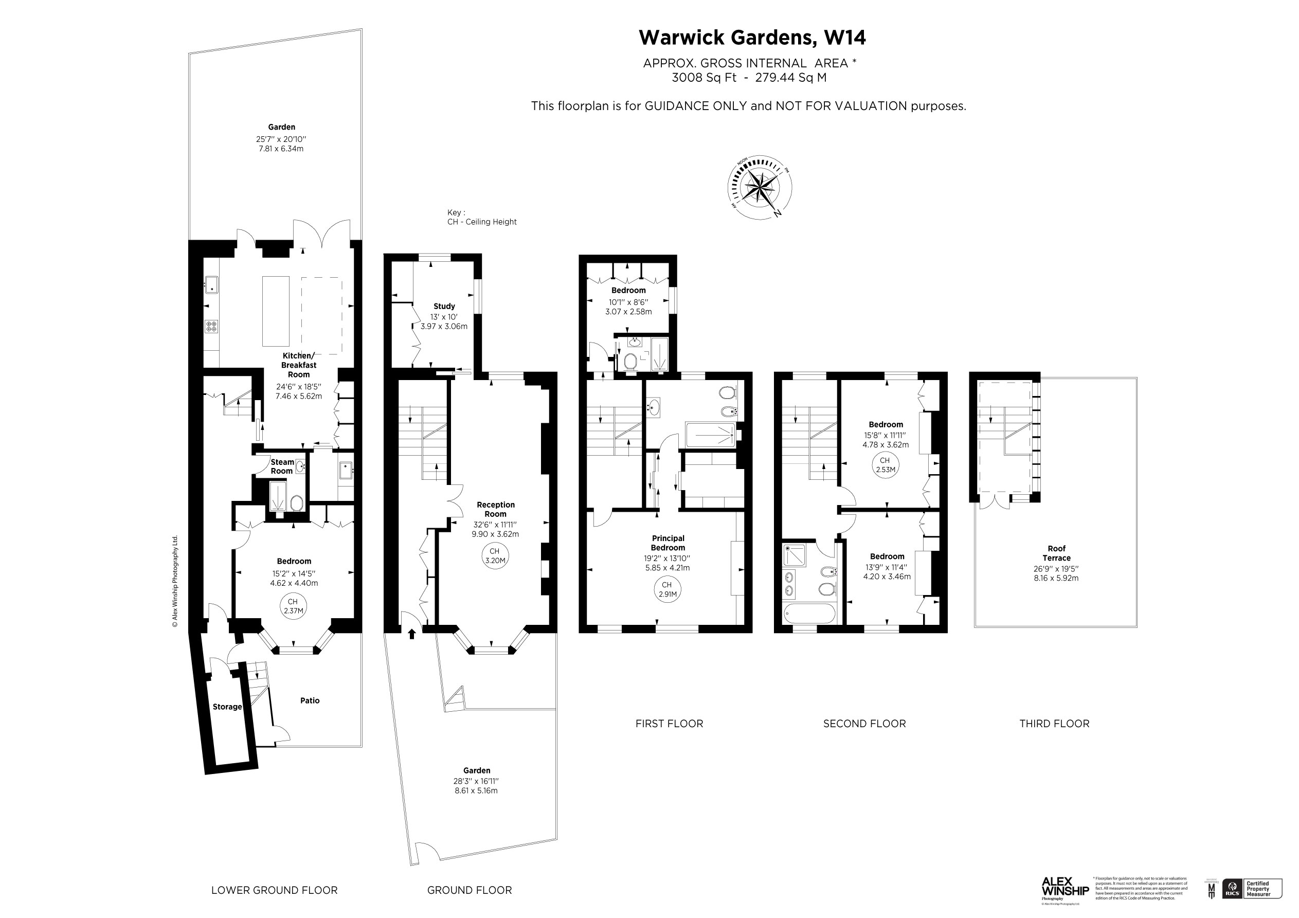 Warwick Gardens, Kensington W14, 5 bedroom semidetached house for sale