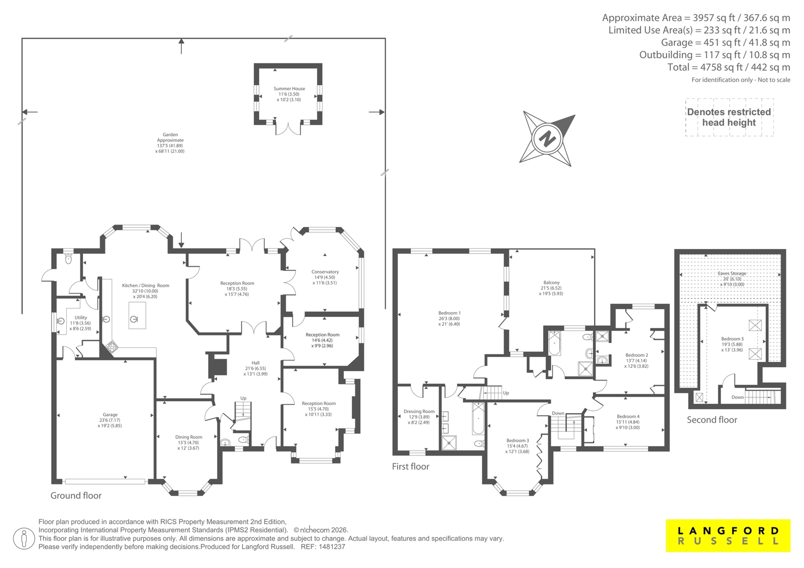 Flossmoor,, Orpington Road, Chislehurst floorplan