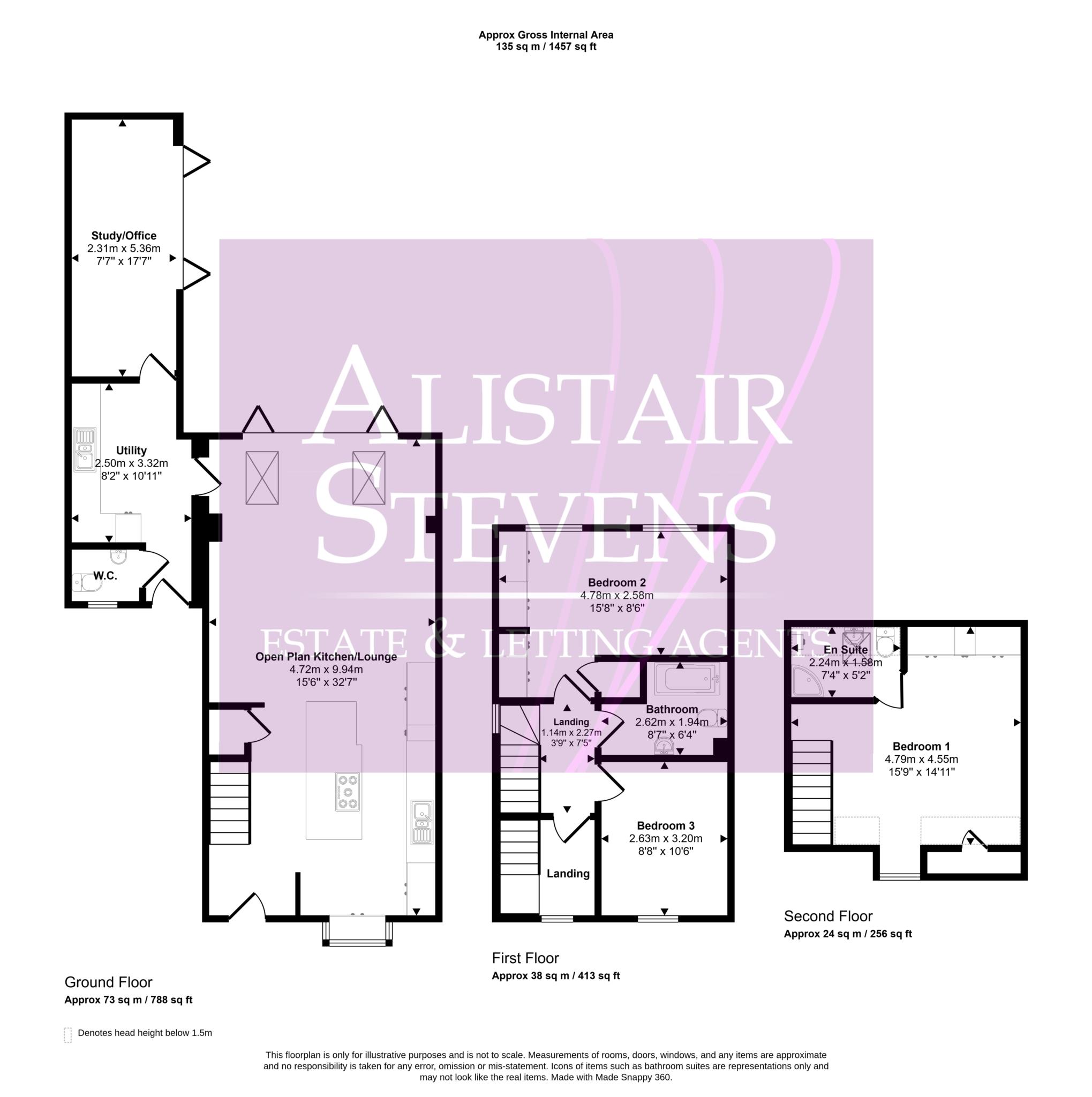 1, The Fairways, Oldham floorplan