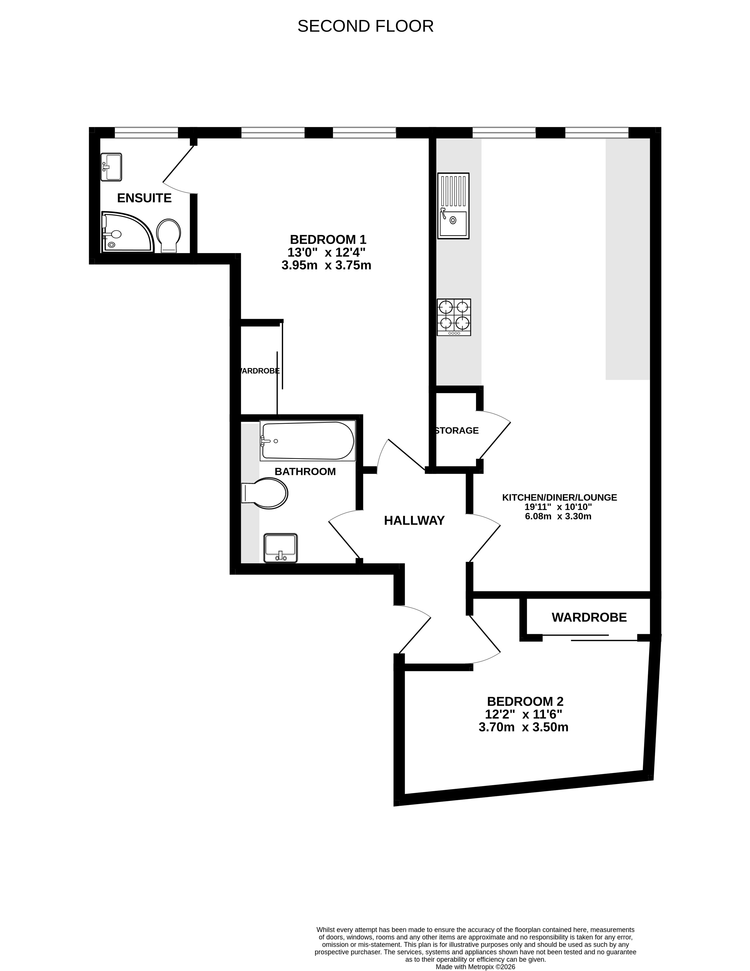 3, The London Street Apartments, 12A, London Street, Hampshire floorplan