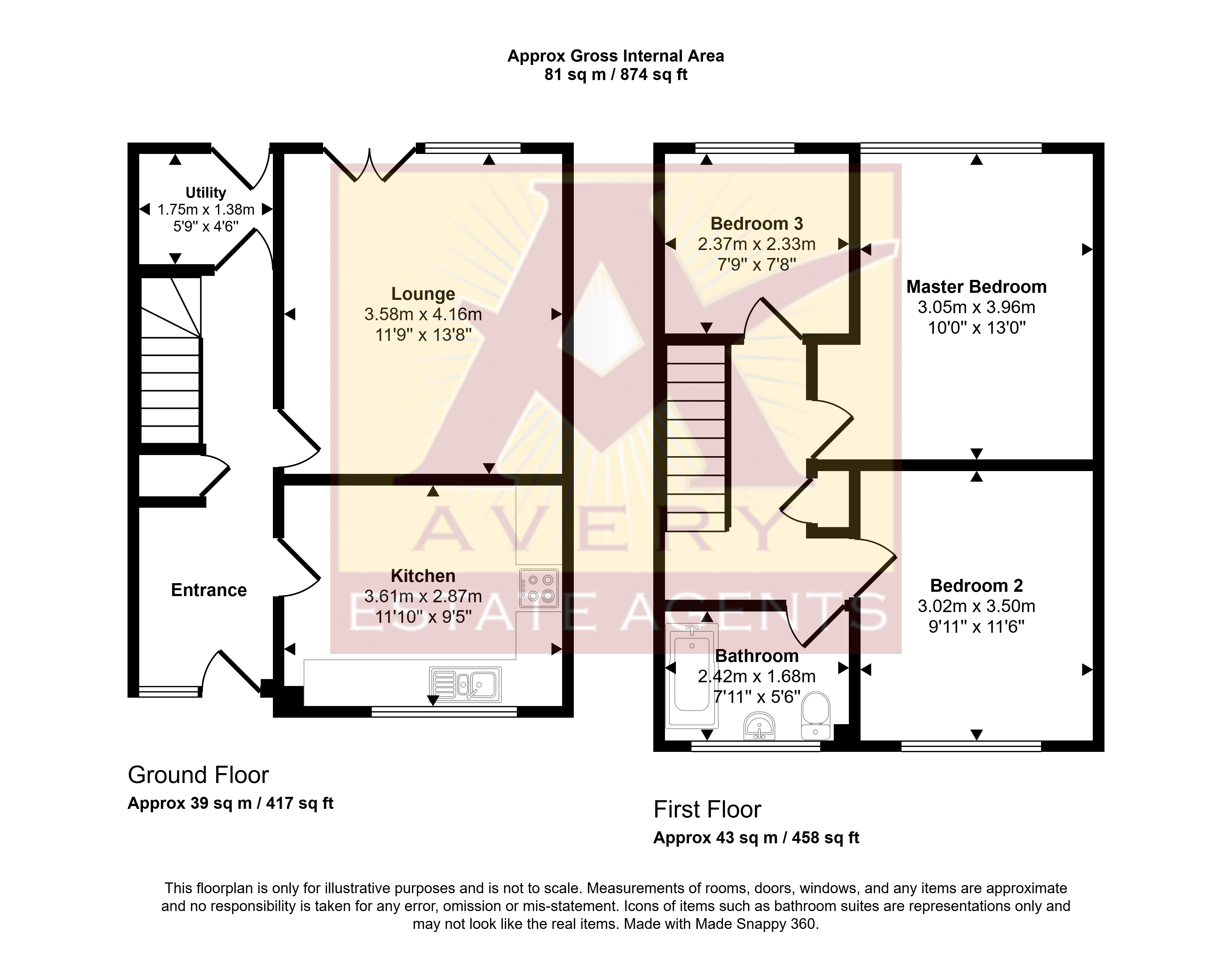 17 Instow Clovelly Road, Worle, Weston s Mare floorplan
