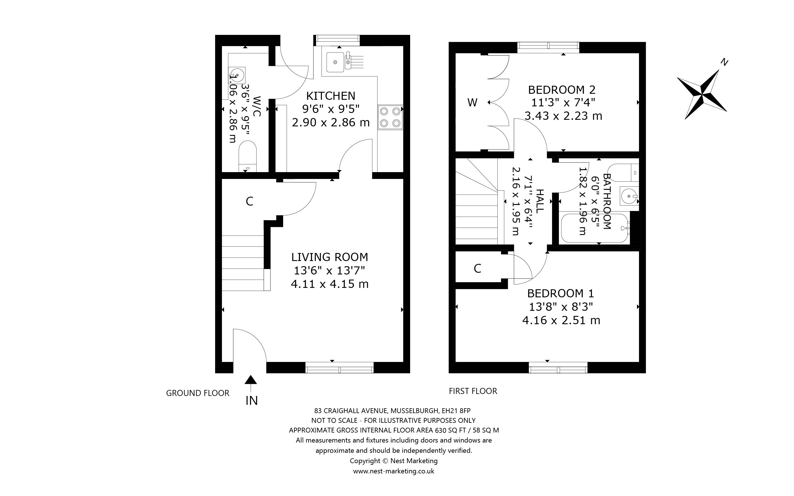 83, Craighall Avenue, Musselburgh floorplan