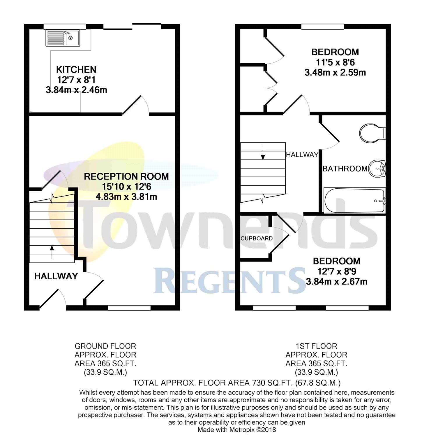 3 Bedrooms Terraced house to rent in Miles Place, Lightwater, Surrey GU18