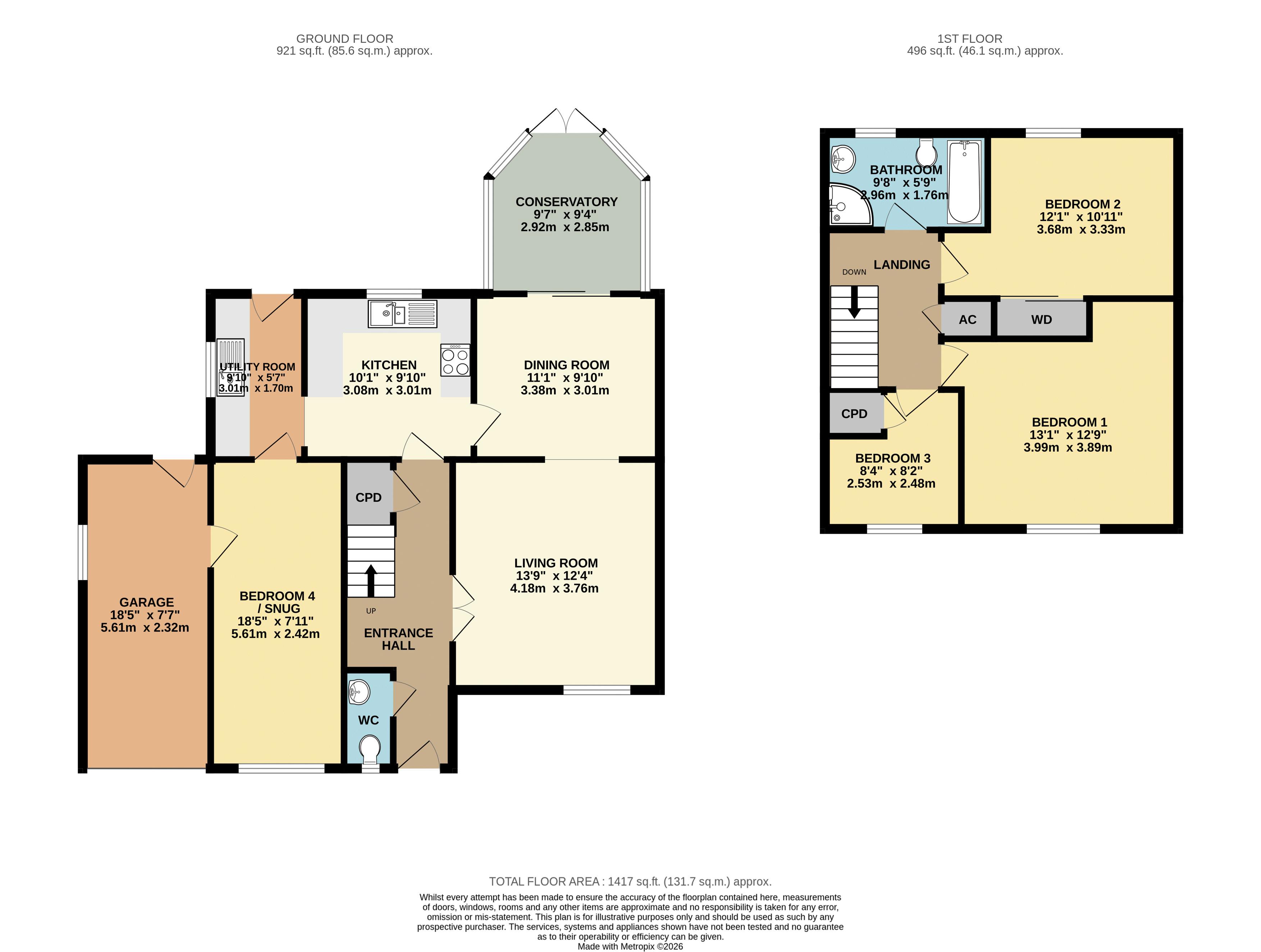 7, Meadow Rise, Gainsborough floorplan