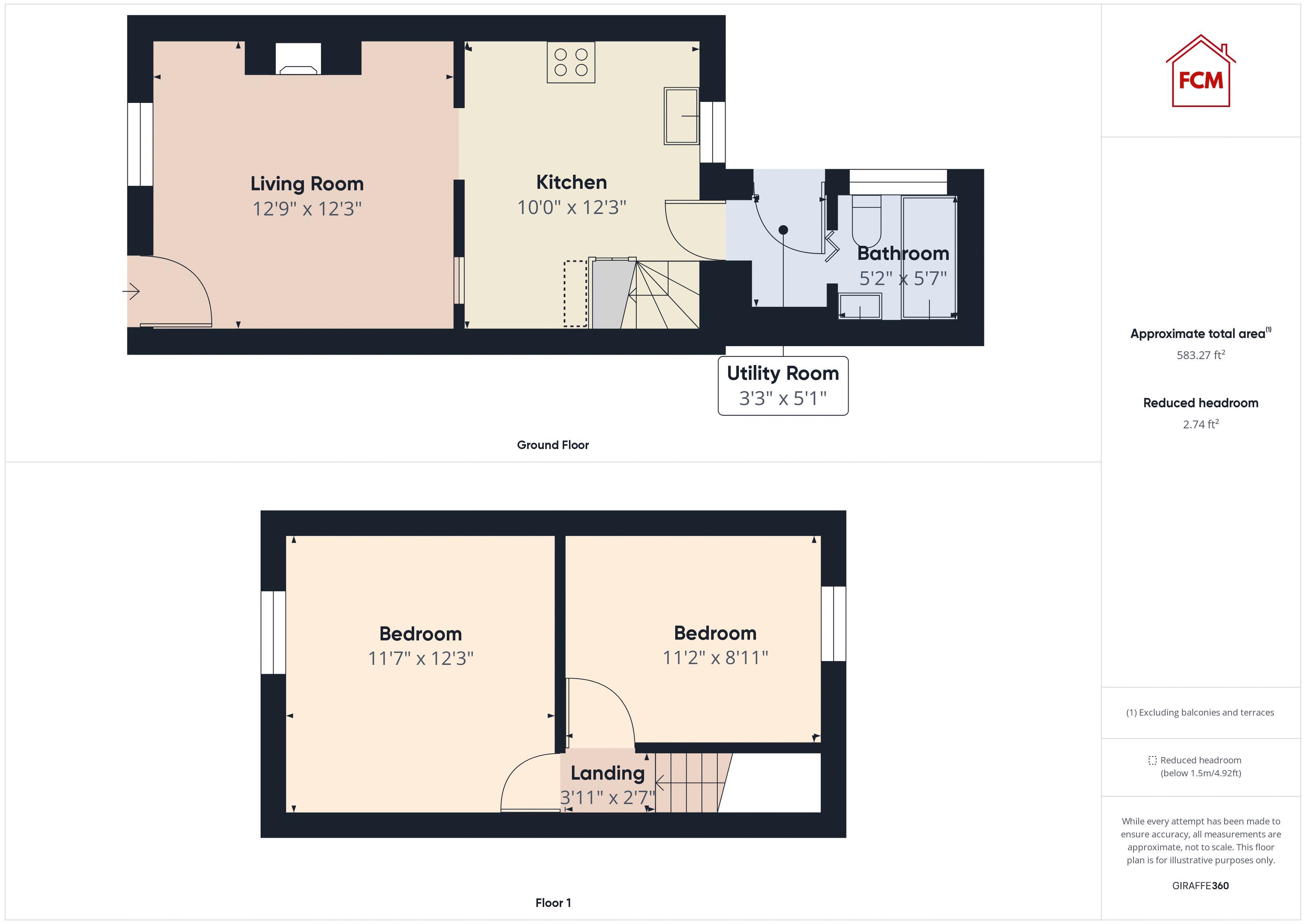 Asby Road, Asby, Workington CA14, 2 bedroom terraced house for sale