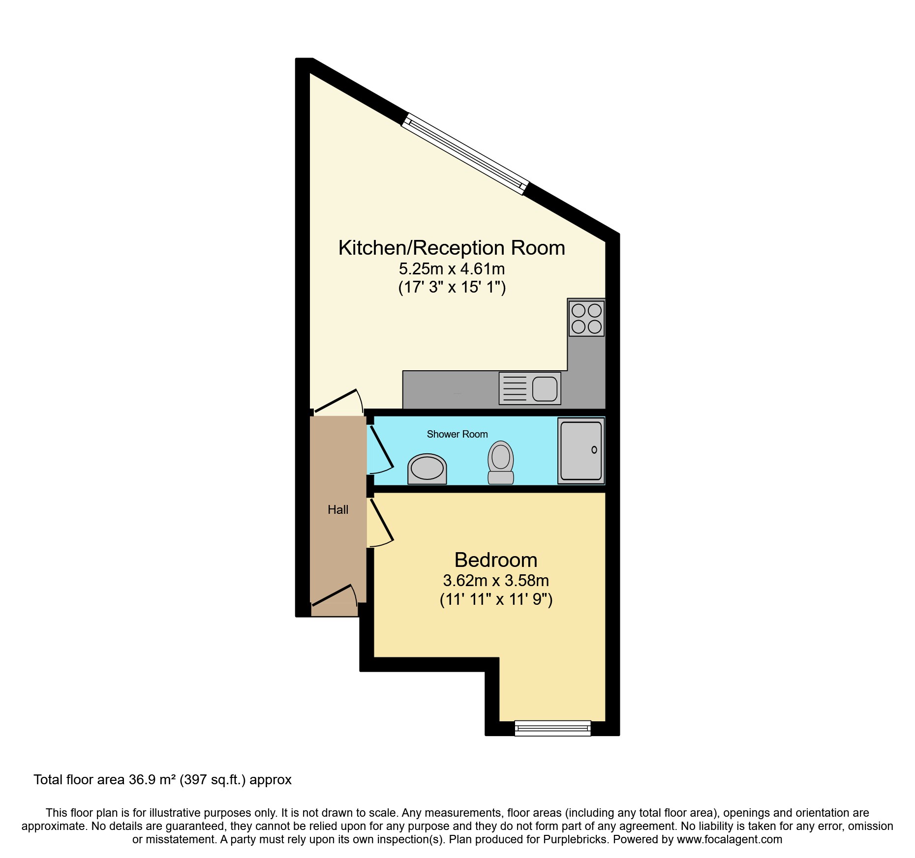 C, 401 Durnsford Road, London floorplan