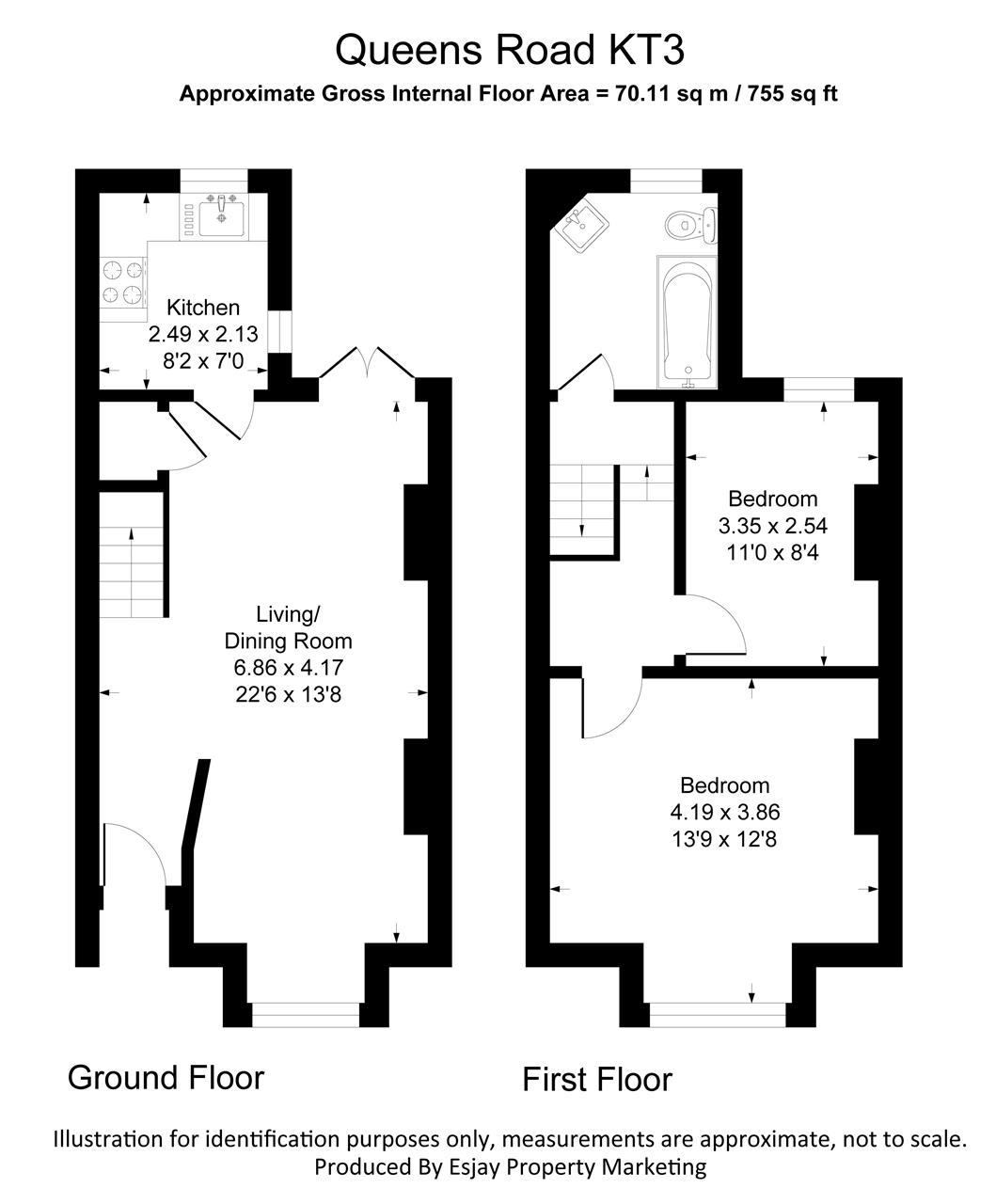 40, Queens Road, Surrey floorplan