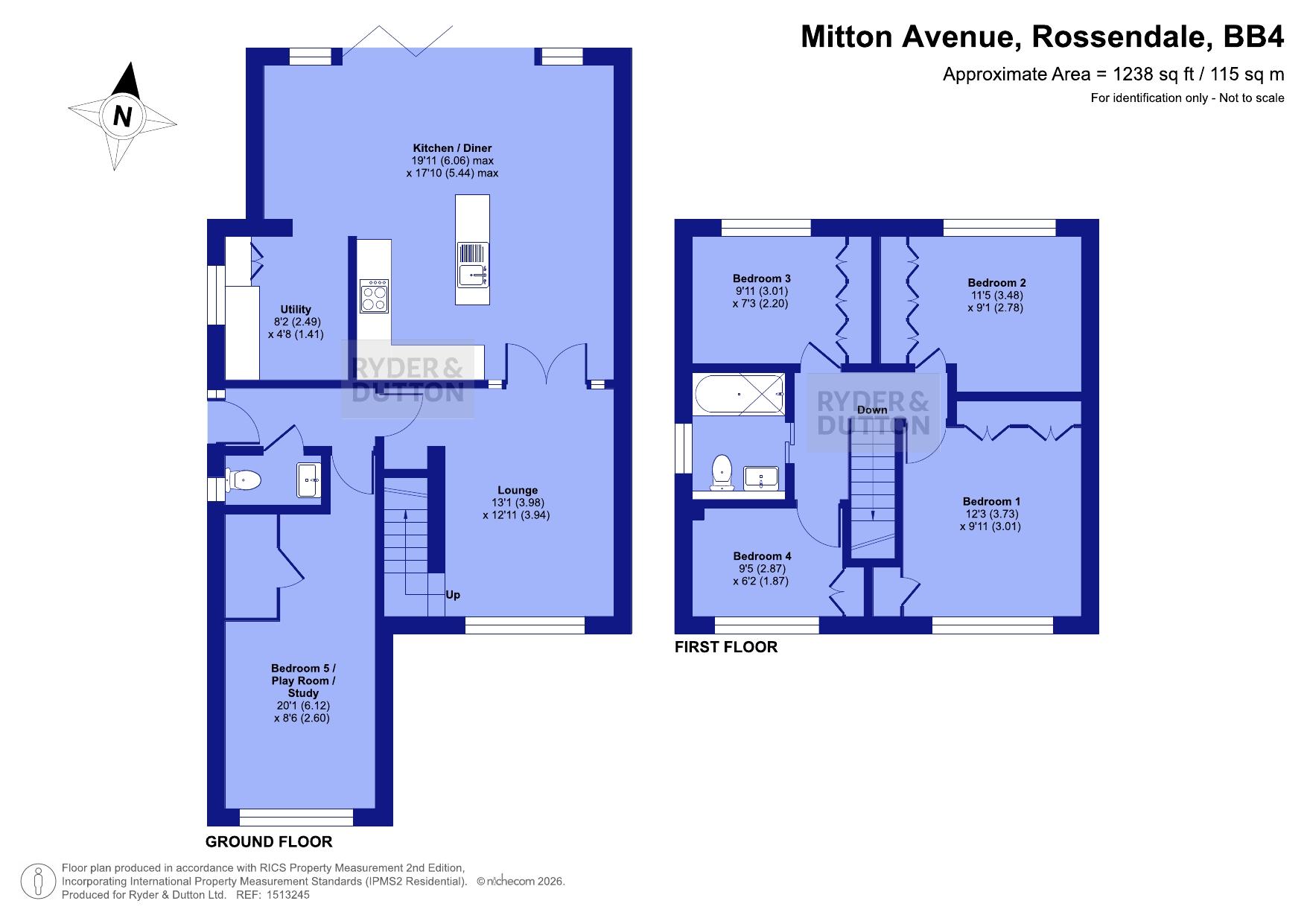 5, Mitton Avenue, Rossendale floorplan
