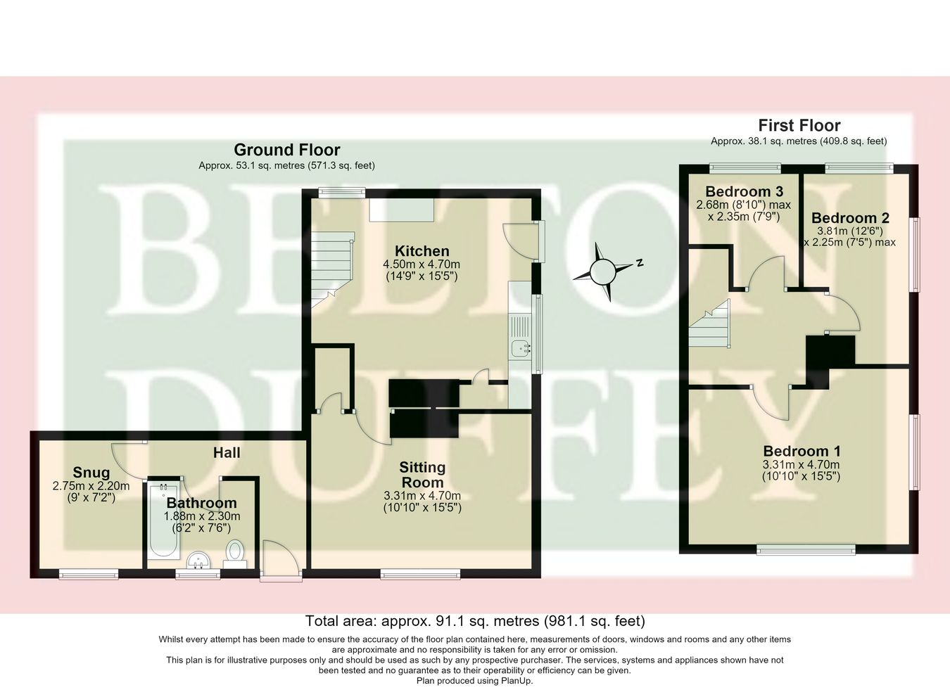 Oak View, Field Dalling Road, Bale floorplan