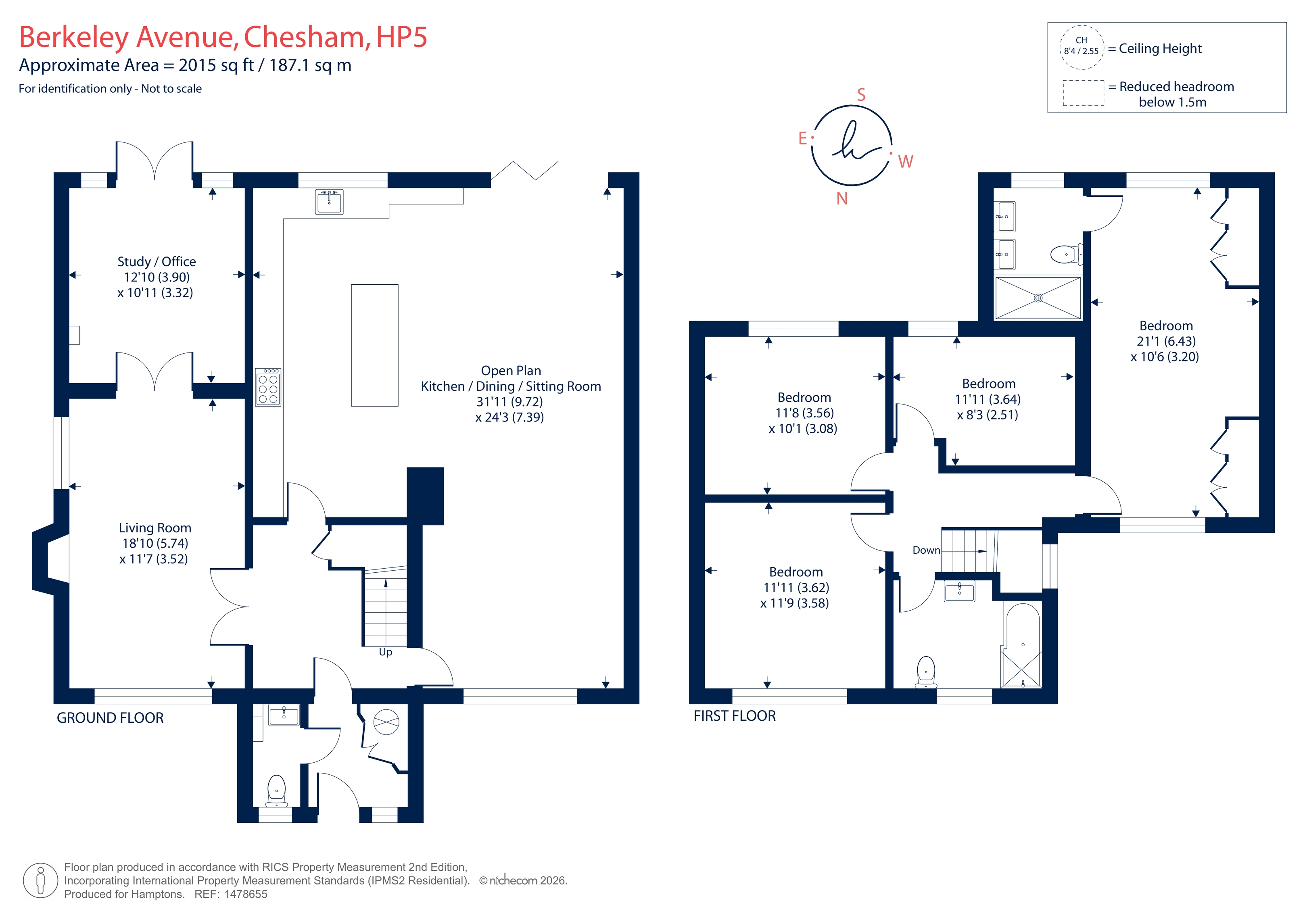 76, Berkeley Avenue, Chesham floorplan