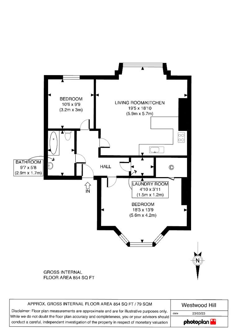 Westwood Hill, London SE26, 2 bedroom flat for sale 64275408