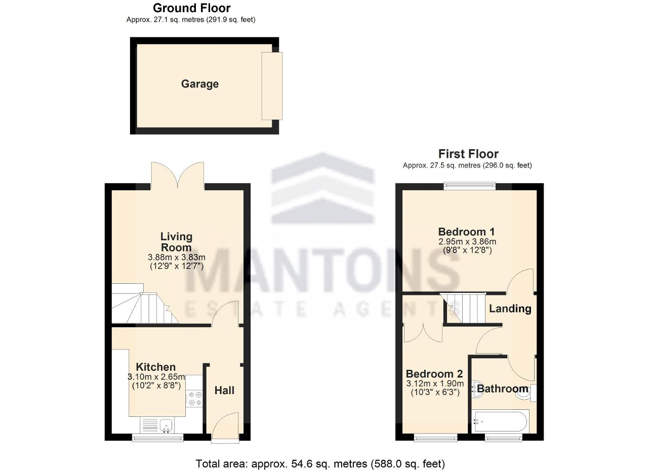2, Chelsworth Close, Luton floorplan
