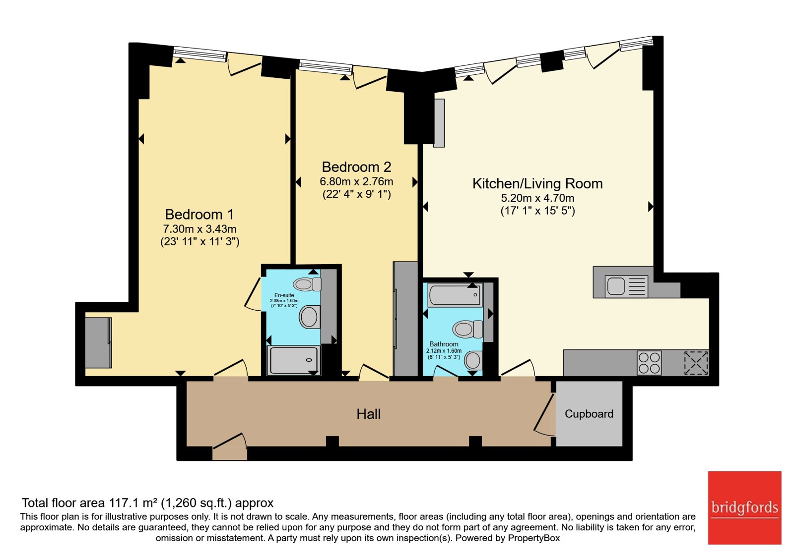 A 5604 South Tower, Manchester floorplan
