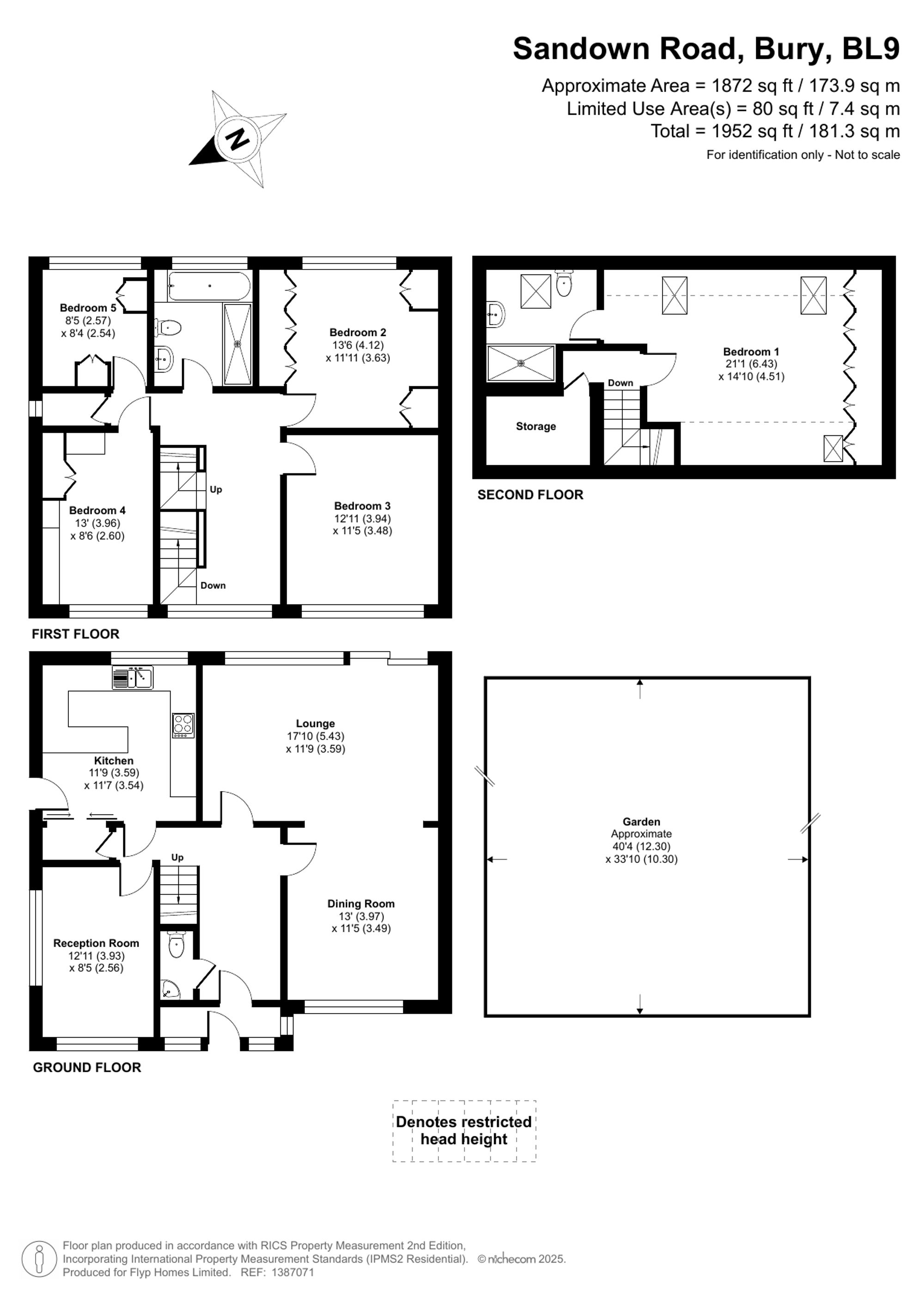 21 Sandown Road, Bury floorplan