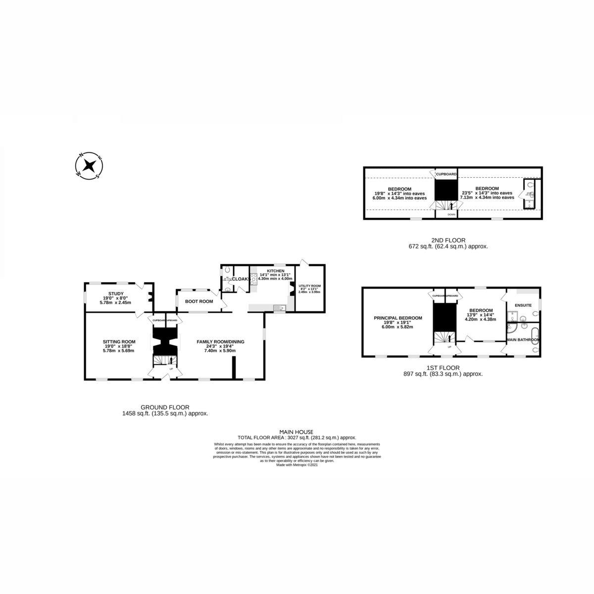 White House Farm, Thorpe Road, Norwich floorplan