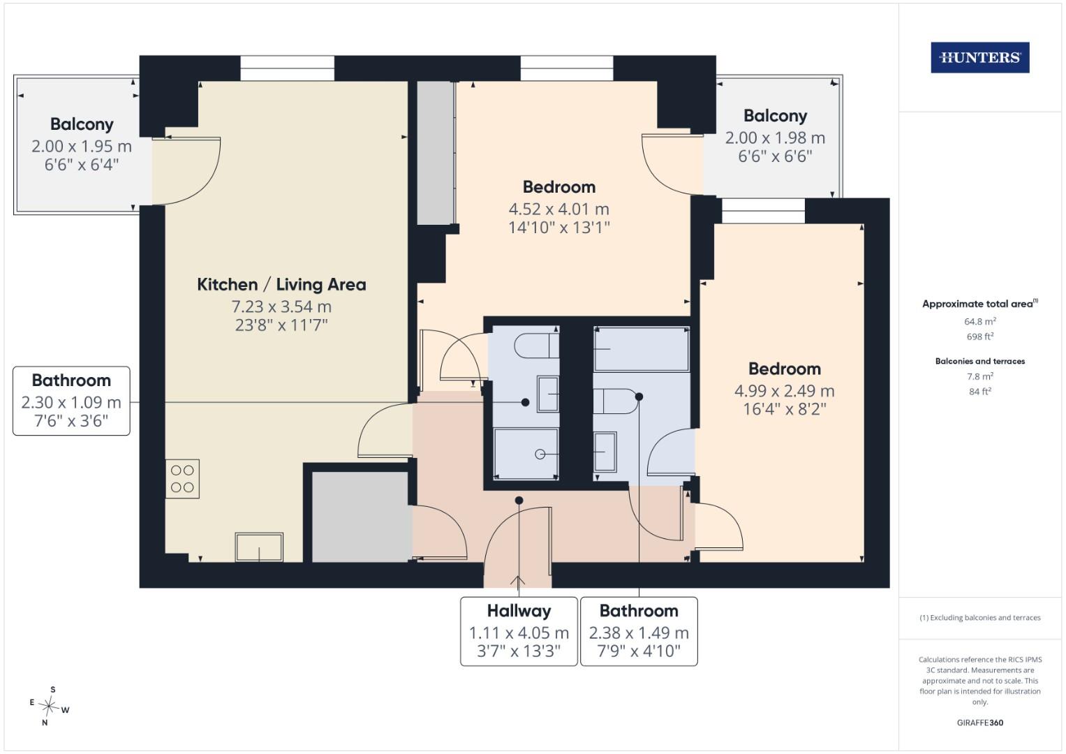 52 The Moresby Tower, Admirals Quay, Ocean Way, Southampton floorplan