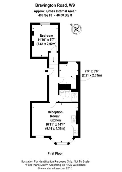 1 Bedrooms Flat to rent in Bravington Road, Maida Vale, London W9