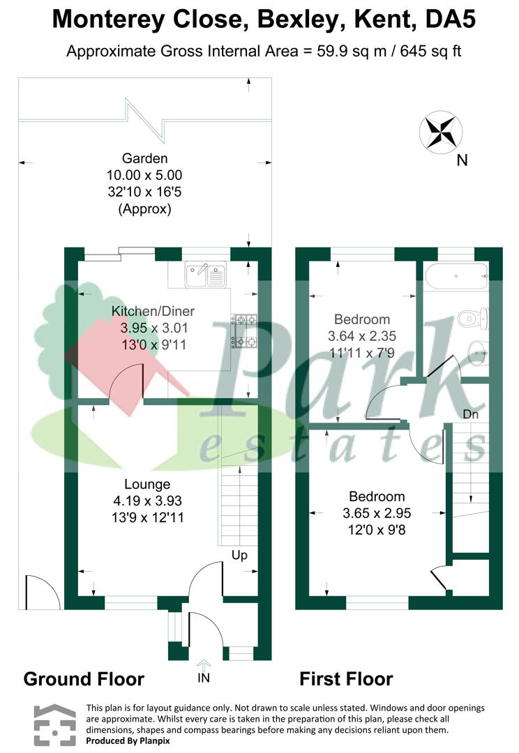 13, Monterey Close, Bexley floorplan