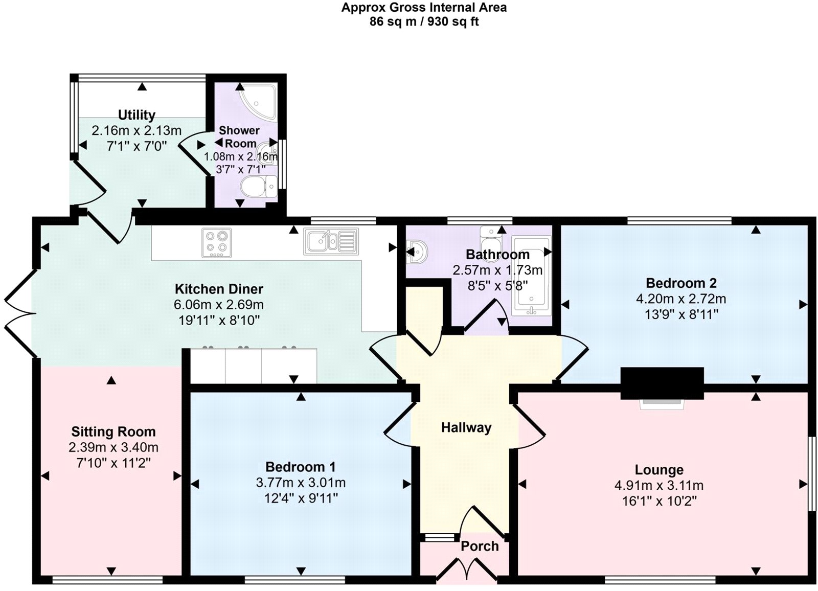 3, Magdalen Close, Wainfleet floorplan