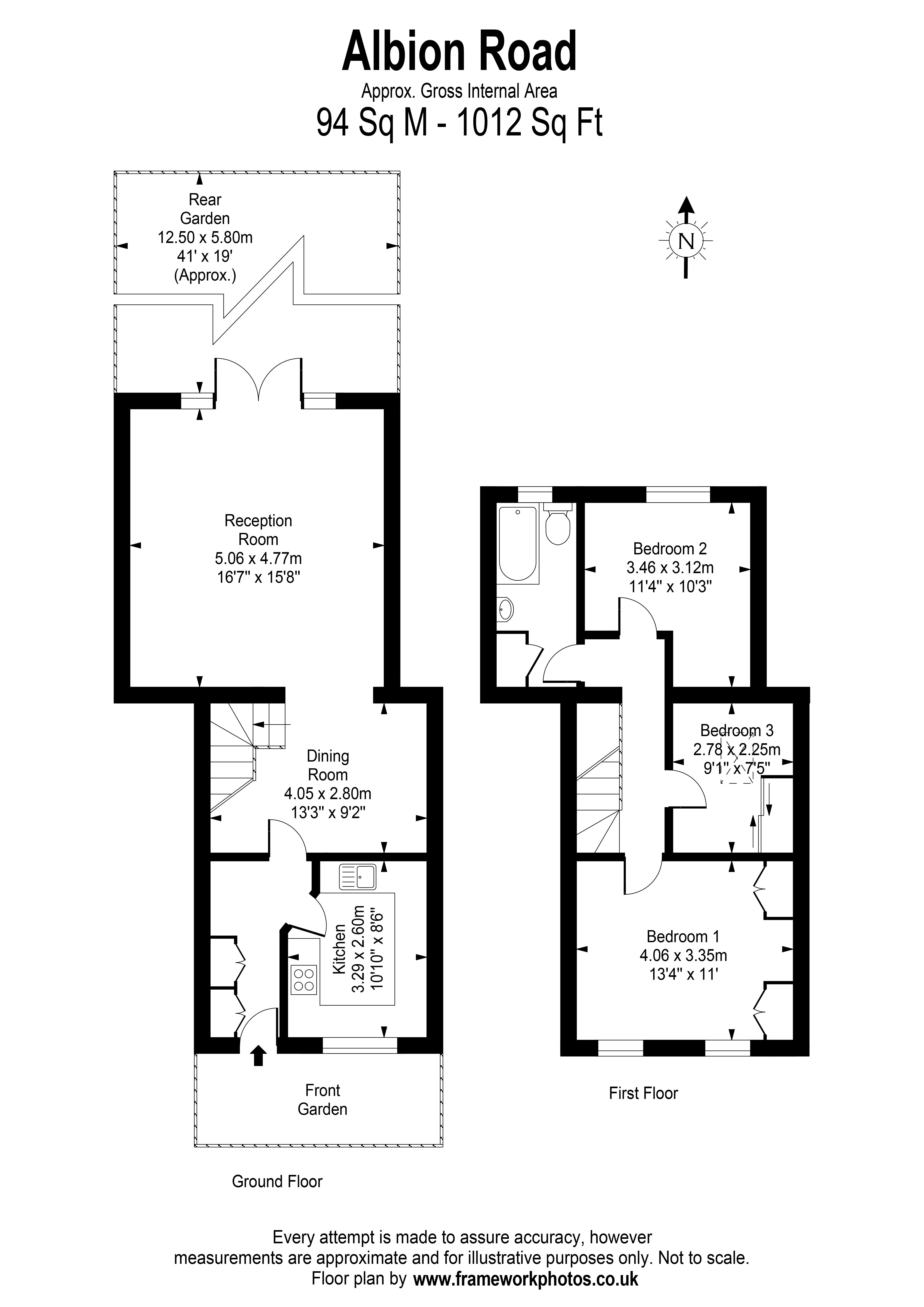 3 Bedrooms Terraced house for sale in Albion Road, Twickenham TW2