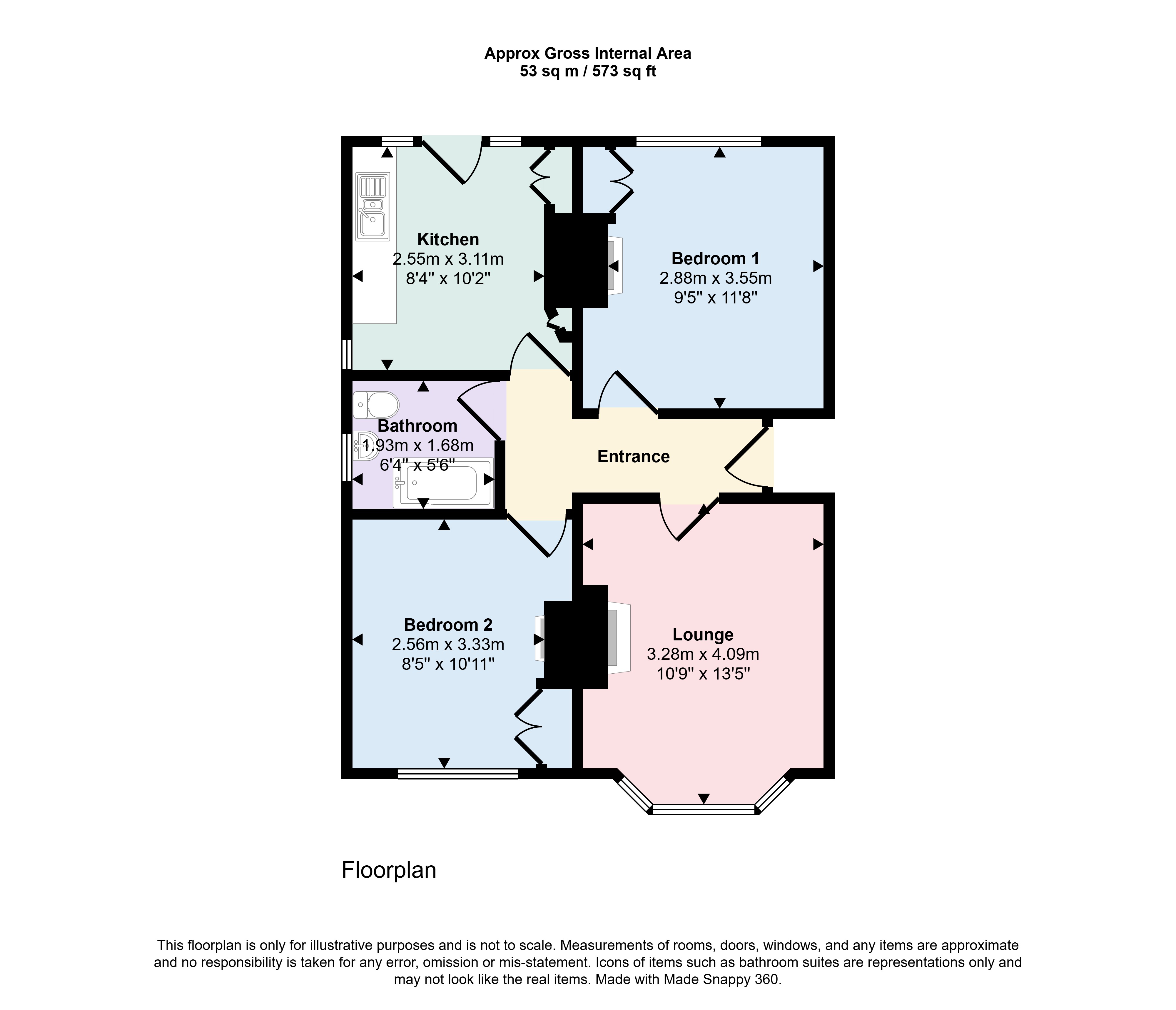 16, Pottery Road, Poole floorplan