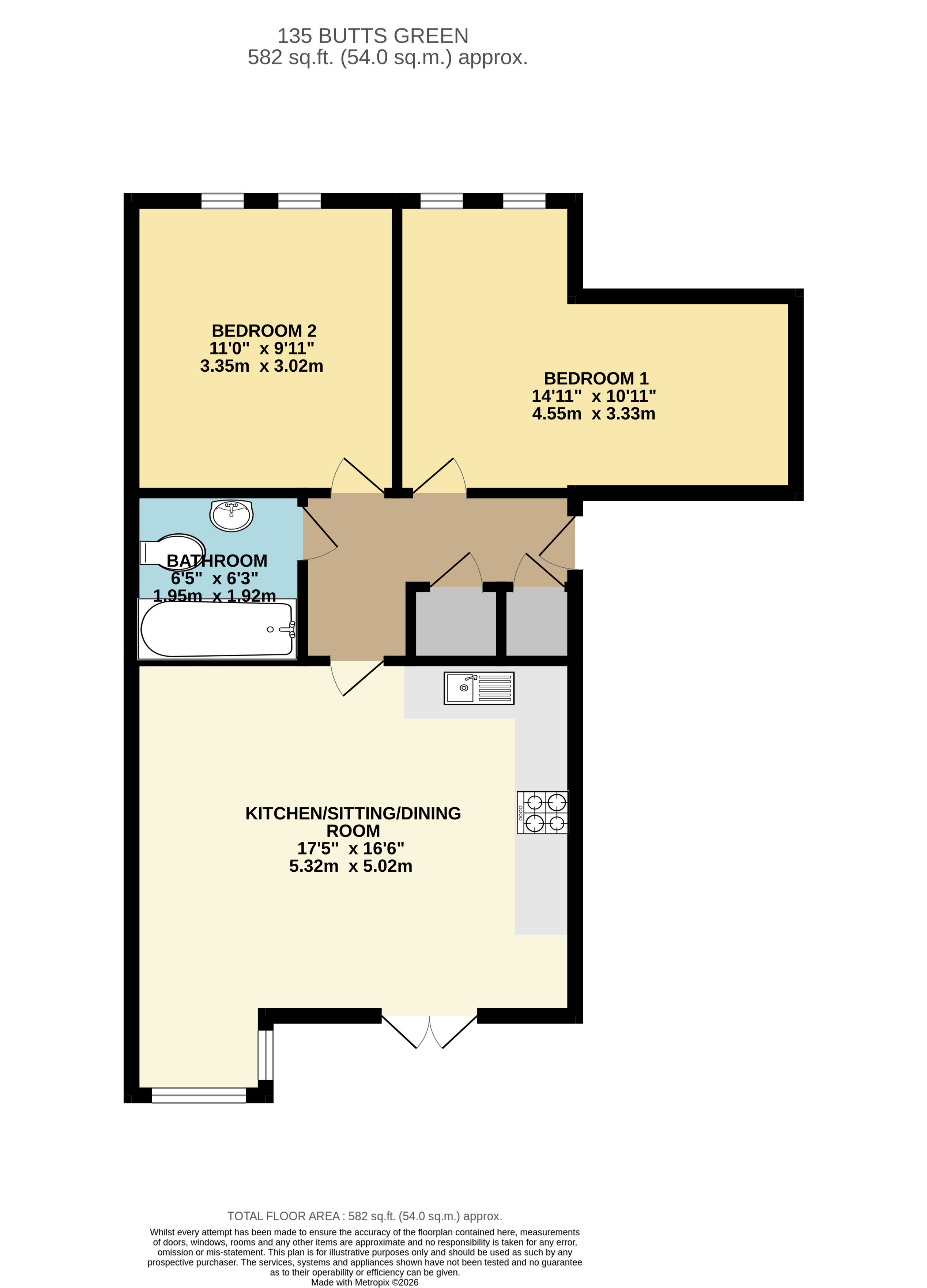 135, Butts Green, Warrington floorplan
