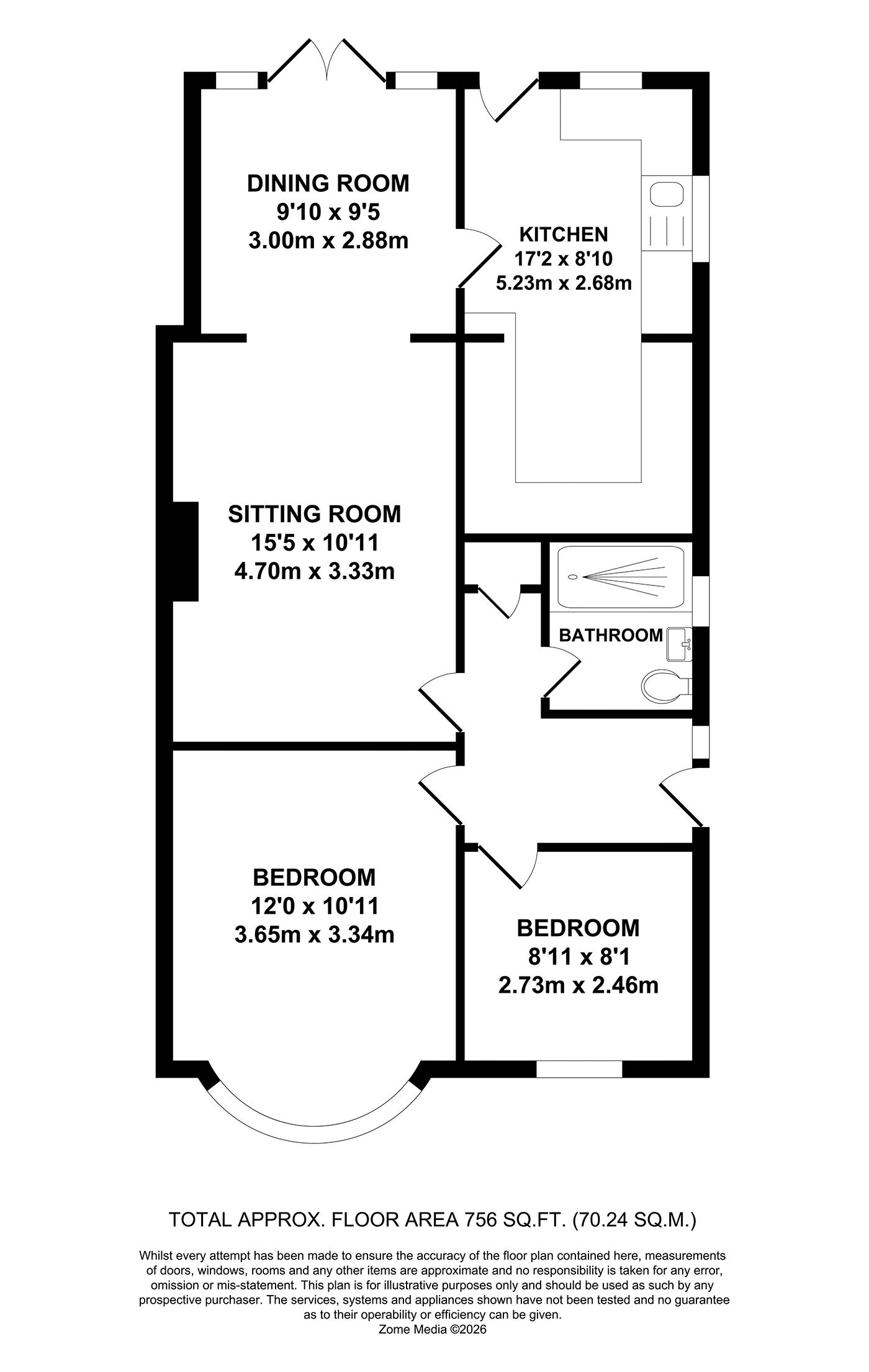 10, Warrington Road, Tonbridge floorplan