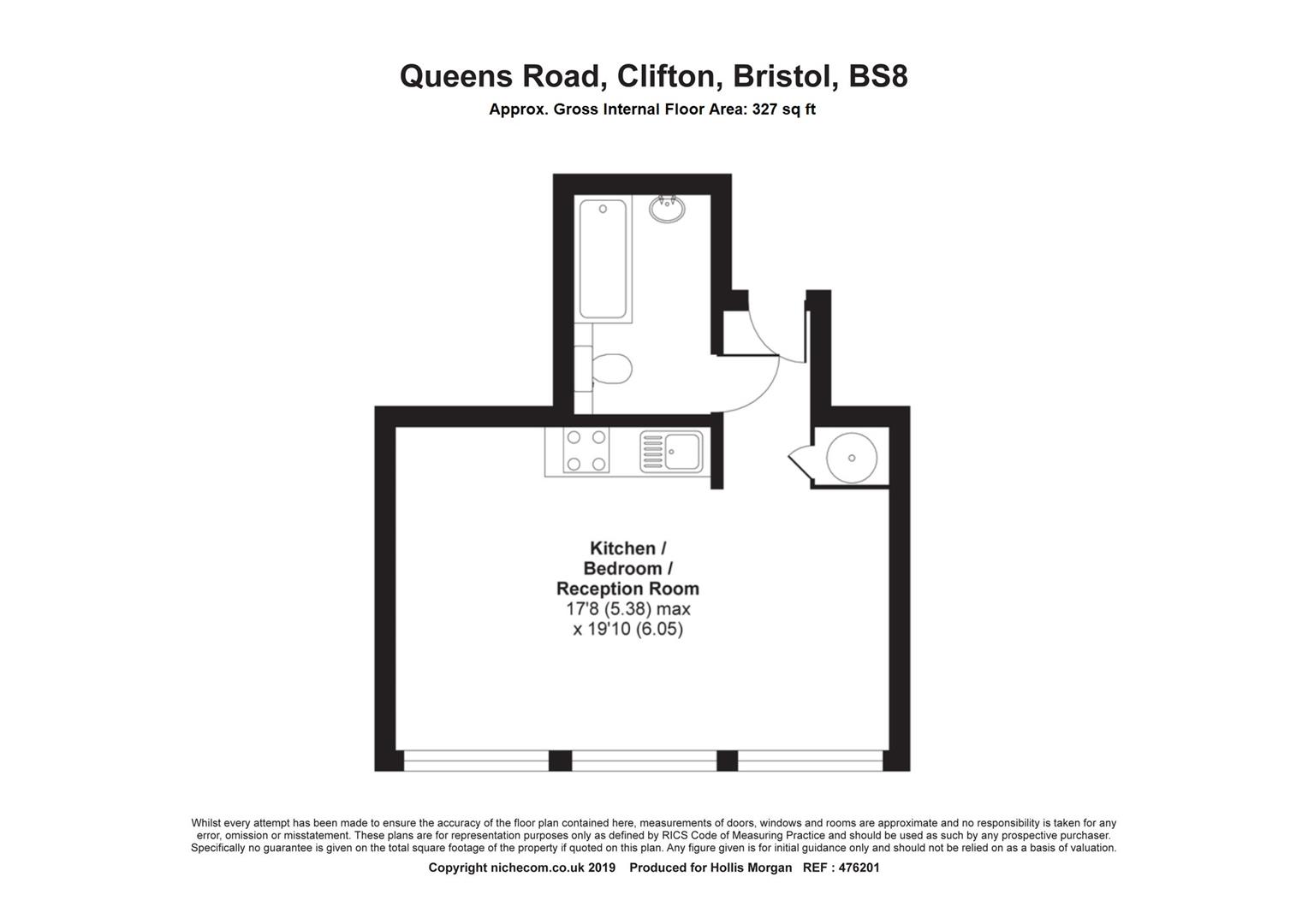 1 Bedrooms Flat for sale in Queens Road, Clifton, Bristol BS8