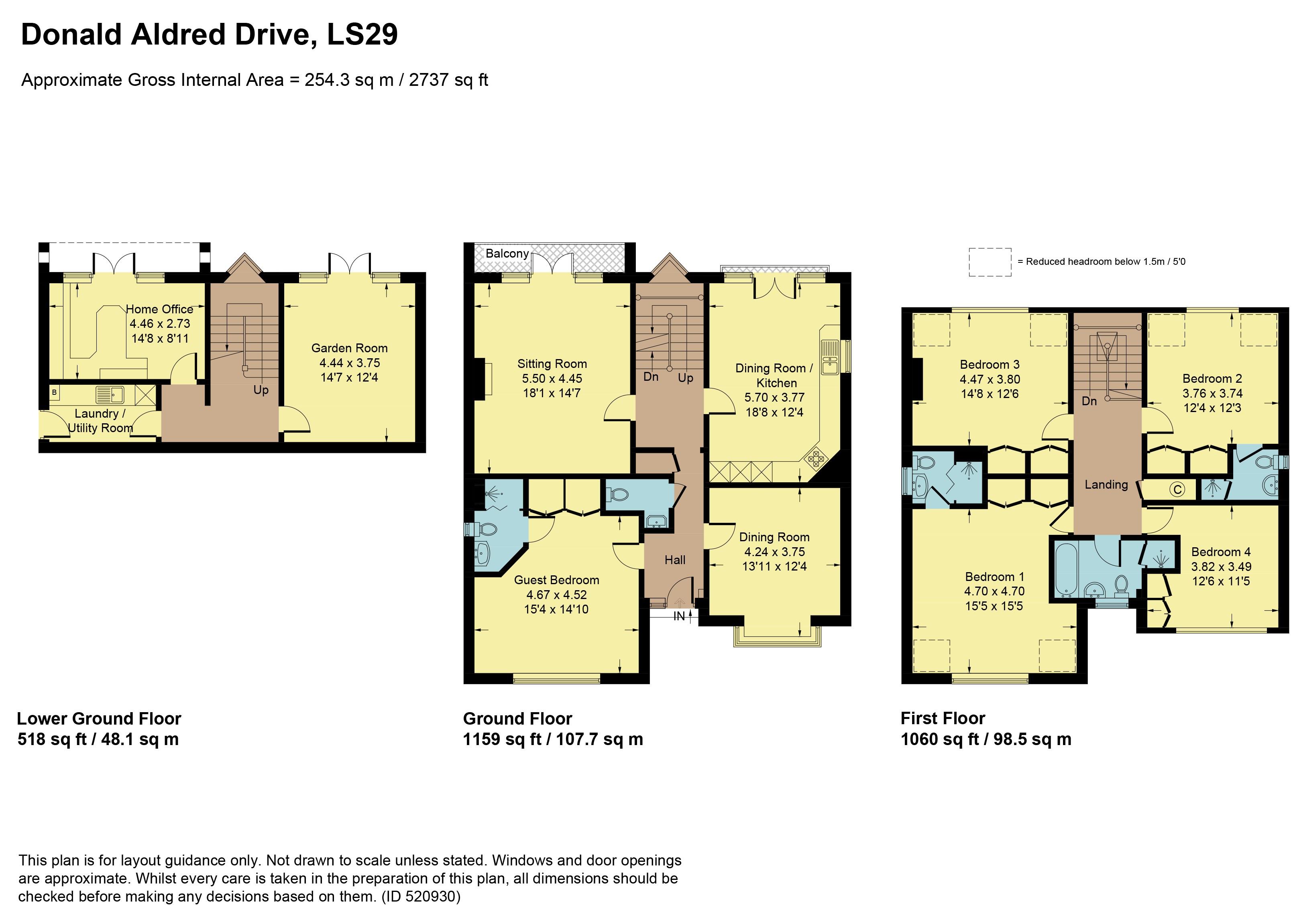 5 Bedrooms Detached house for sale in Donald Aldred Drive, Burley In Wharfedale, Ilkley LS29