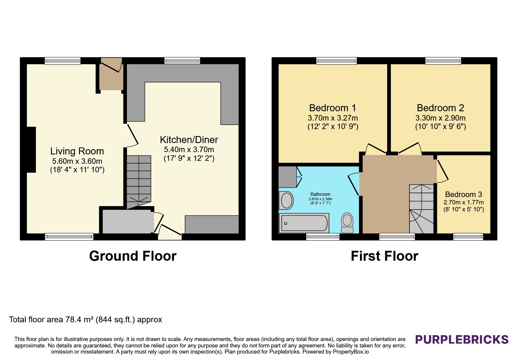 116, Foxglove Road, Sheffield floorplan