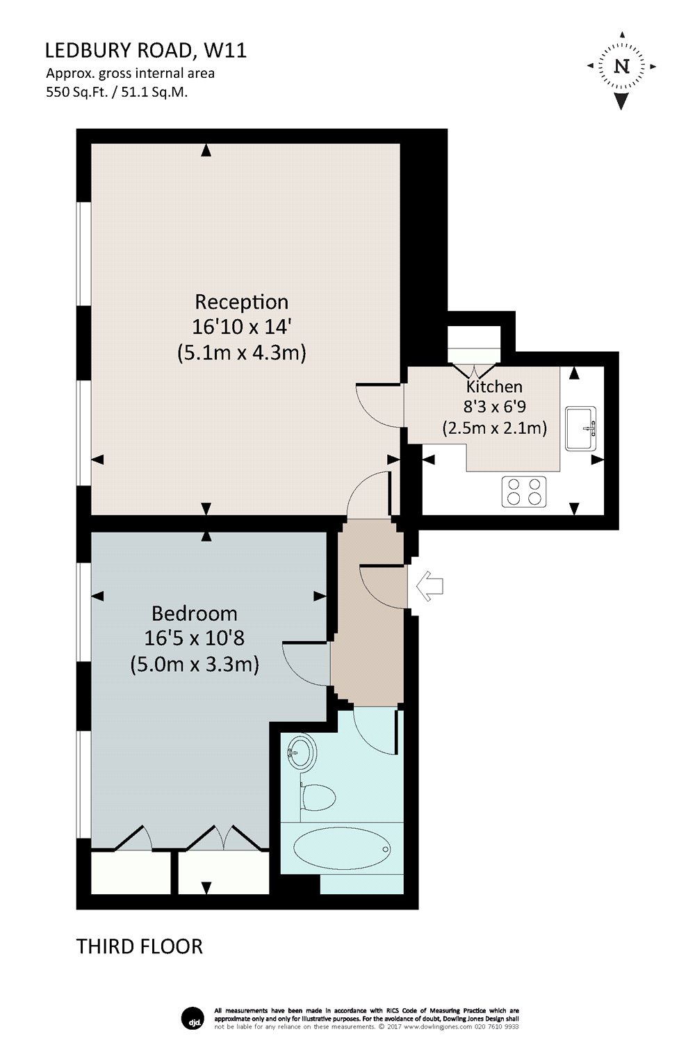 1 Bedrooms Flat to rent in Ledbury Road, London W11