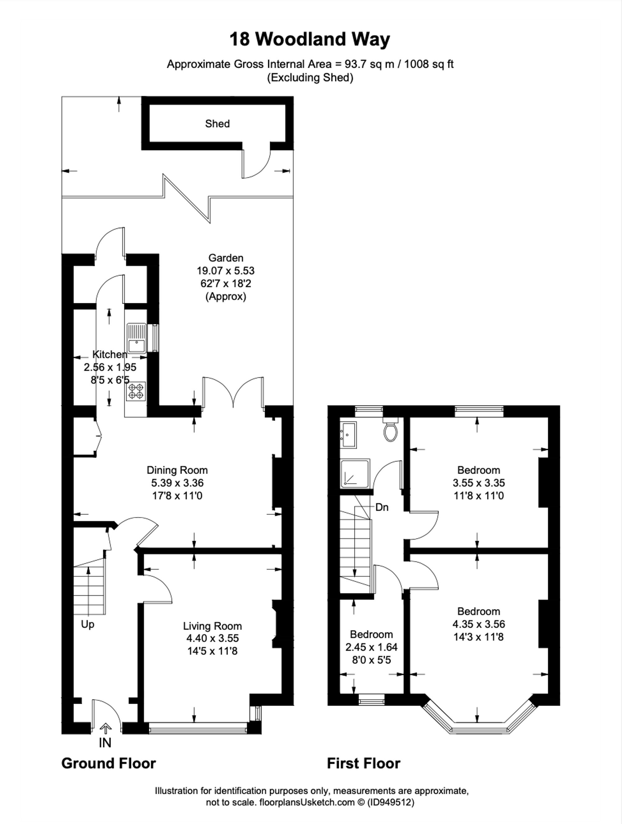 Woodland Way, Mitcham CR4, 3 bedroom terraced house for sale 64491646