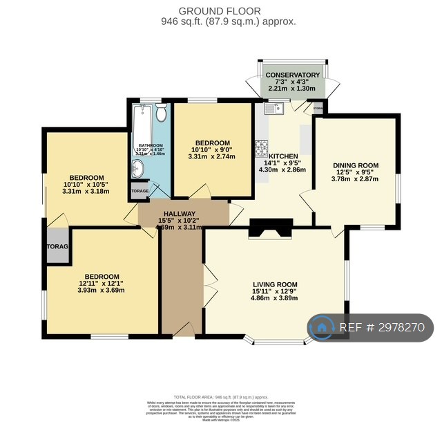 Iona, The Close, Henbury, Bristol floorplan