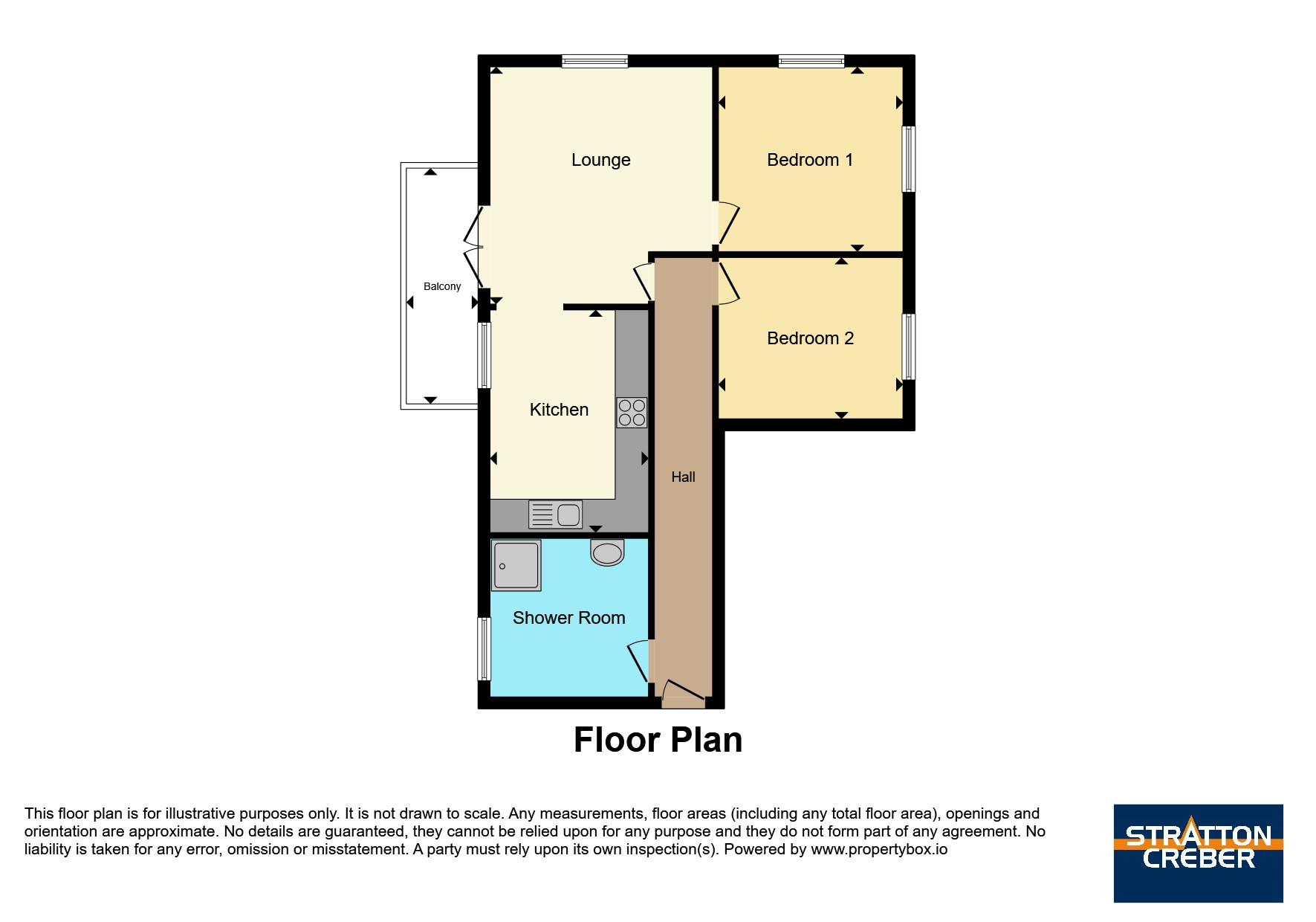 Flat 5 Nailzee Point,, Marine Drive, Cornwall floorplan