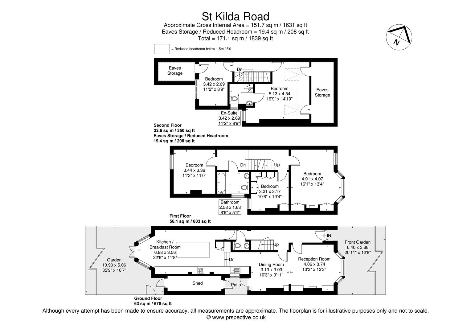 42, St. Kilda Road, London floorplan