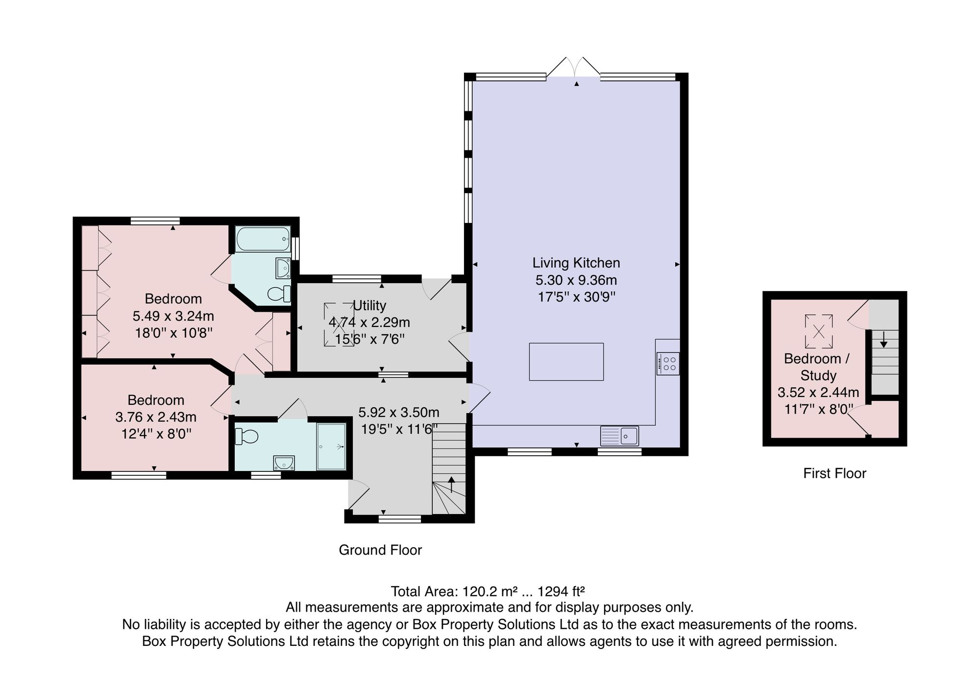 4 Walton Close, Harrogate floorplan