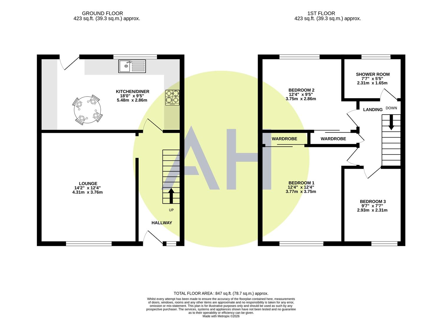 39, Sandbach Road, Sale floorplan