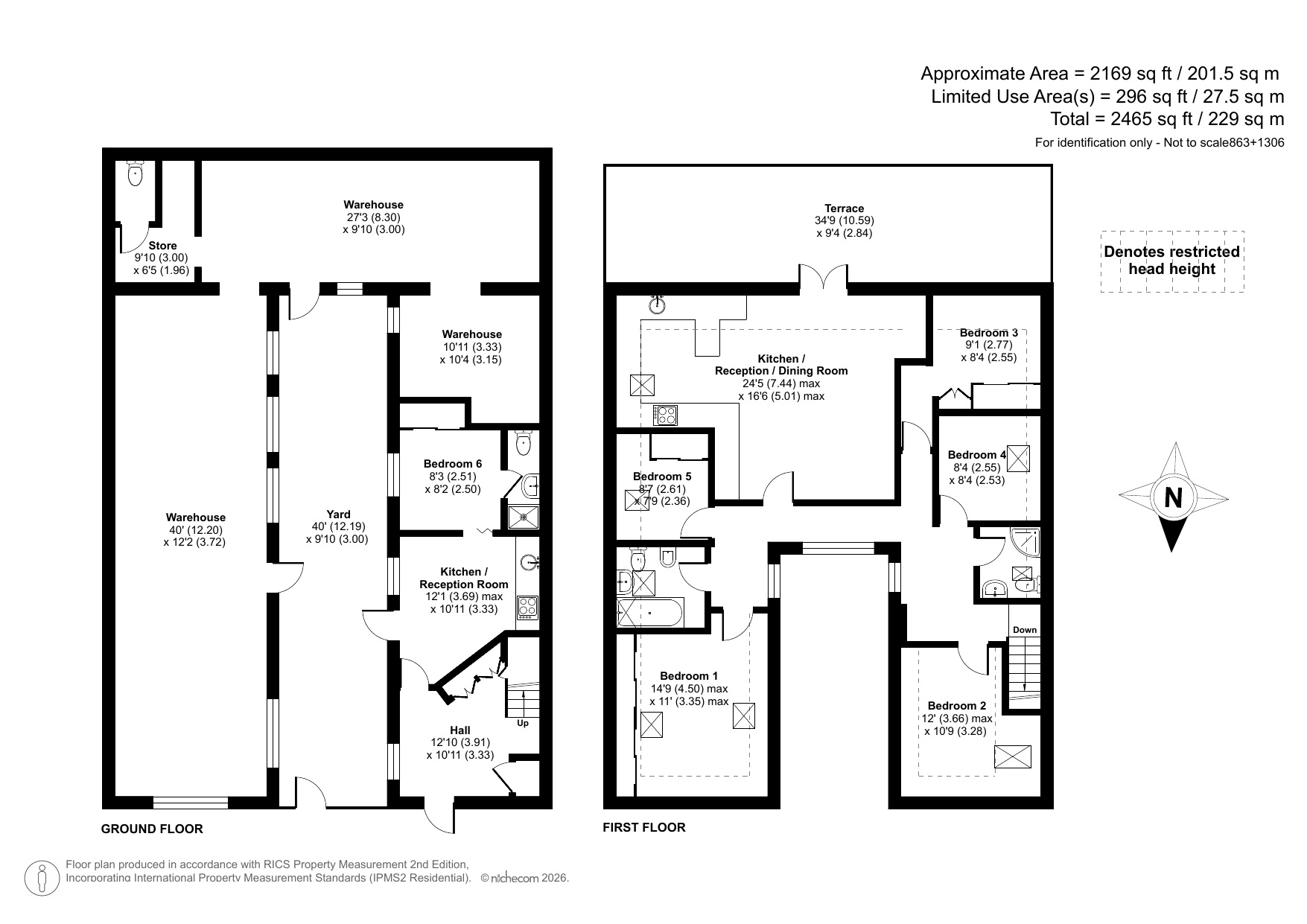 6, Queensthorpe Mews, London floorplan