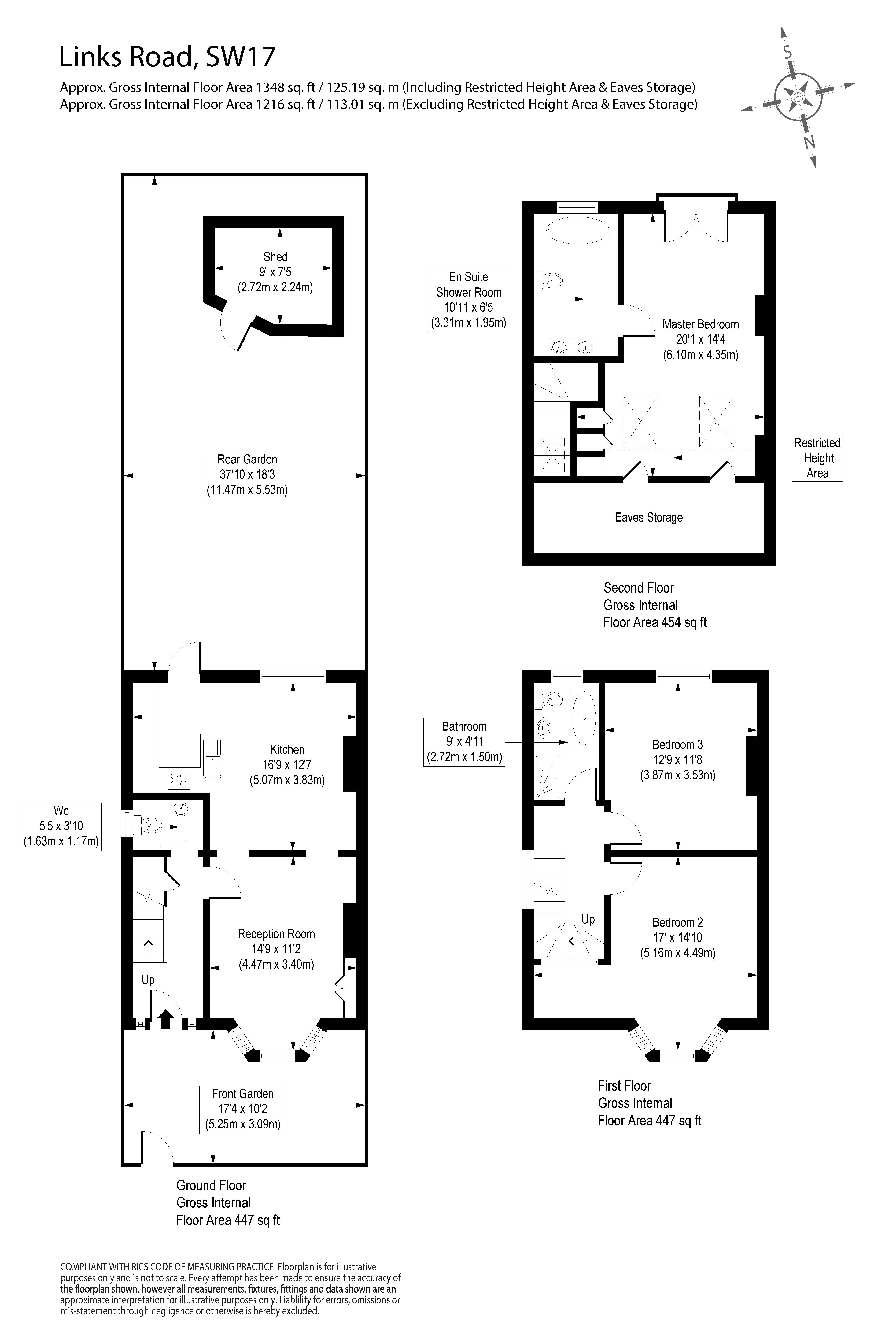 106, Links Road, London floorplan