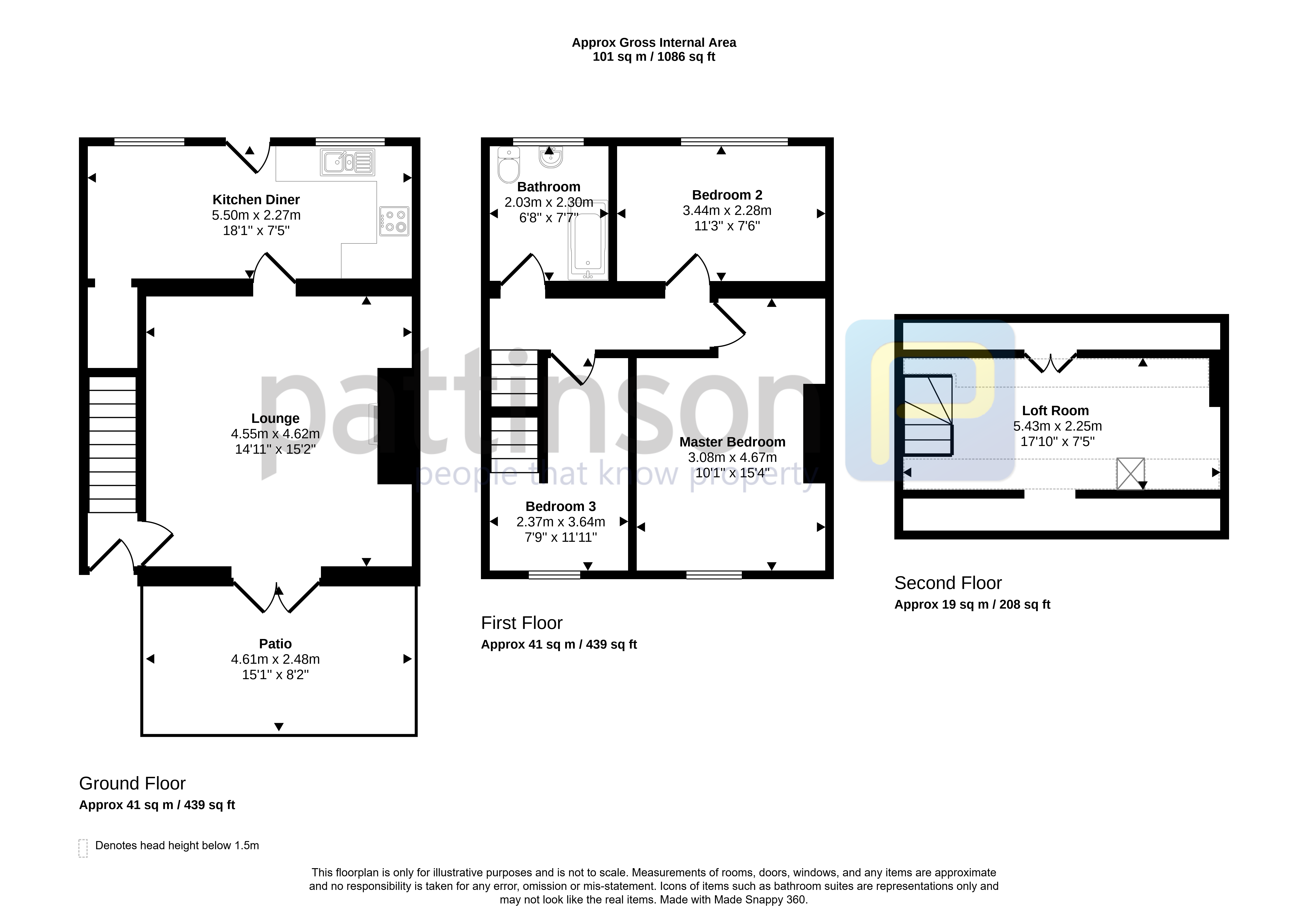 8, King Street, Newbiggin-by-the-Sea floorplan