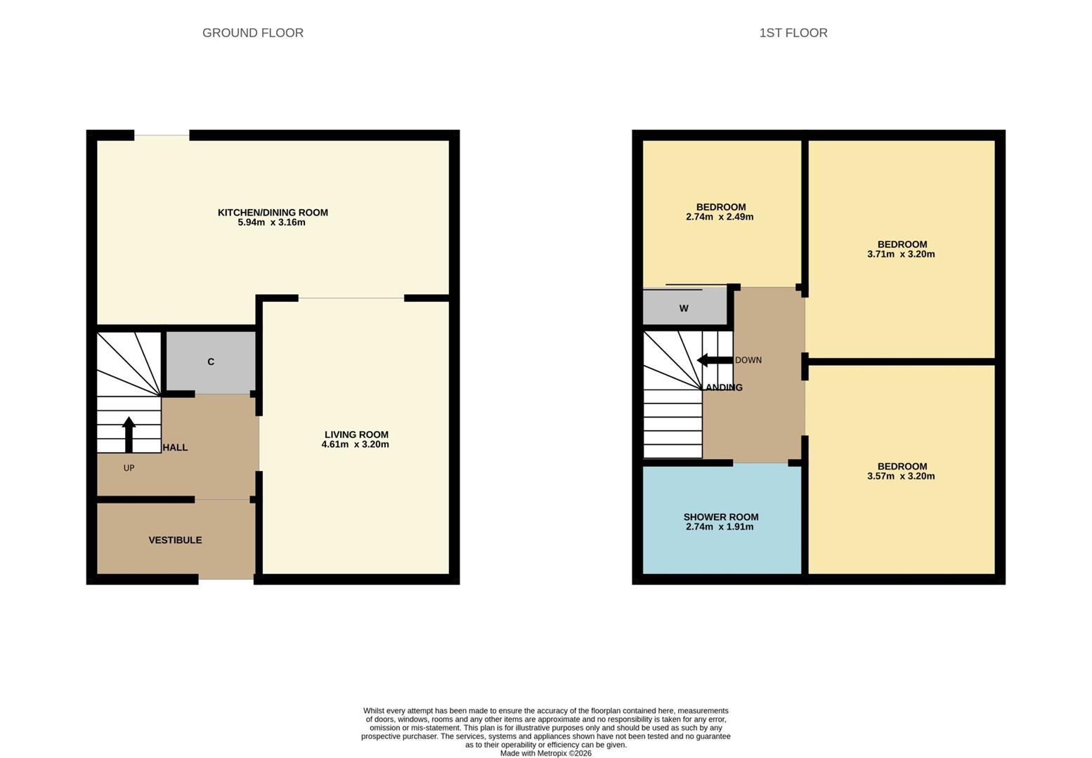 47, Linefield Road, Carnoustie floorplan