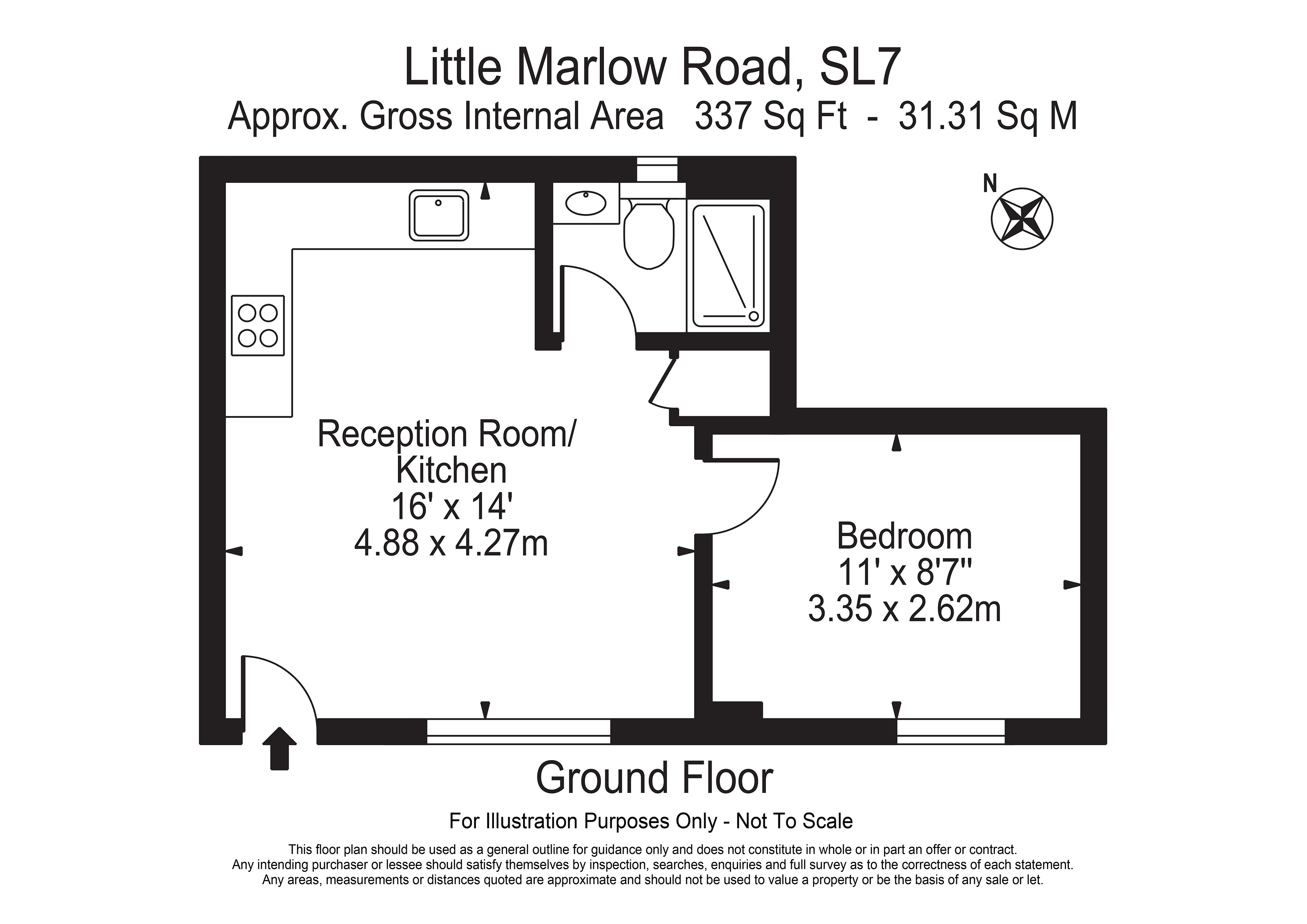 Flat 2, Wellington Court, 27, Little Marlow Road, Buckinghamshire floorplan
