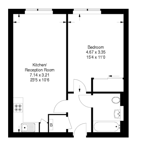 1 Bedrooms Flat to rent in 2A St. Luke's Avenue, Clapham SW4