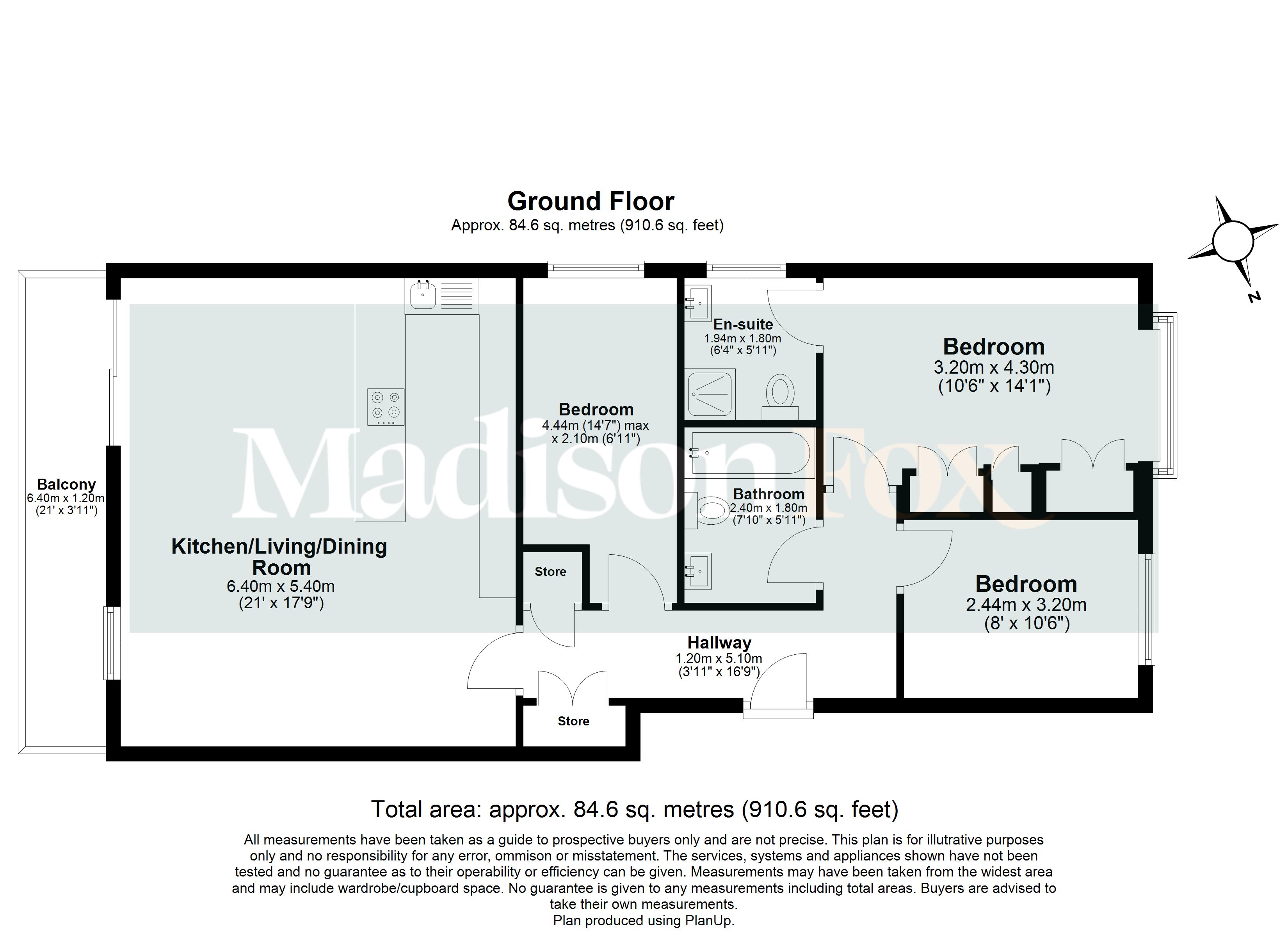 Flat 1 Leverton House, 47, West Grove, Woodford Green floorplan
