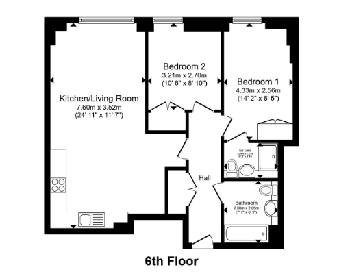 Station Approach, Epsom floorplan