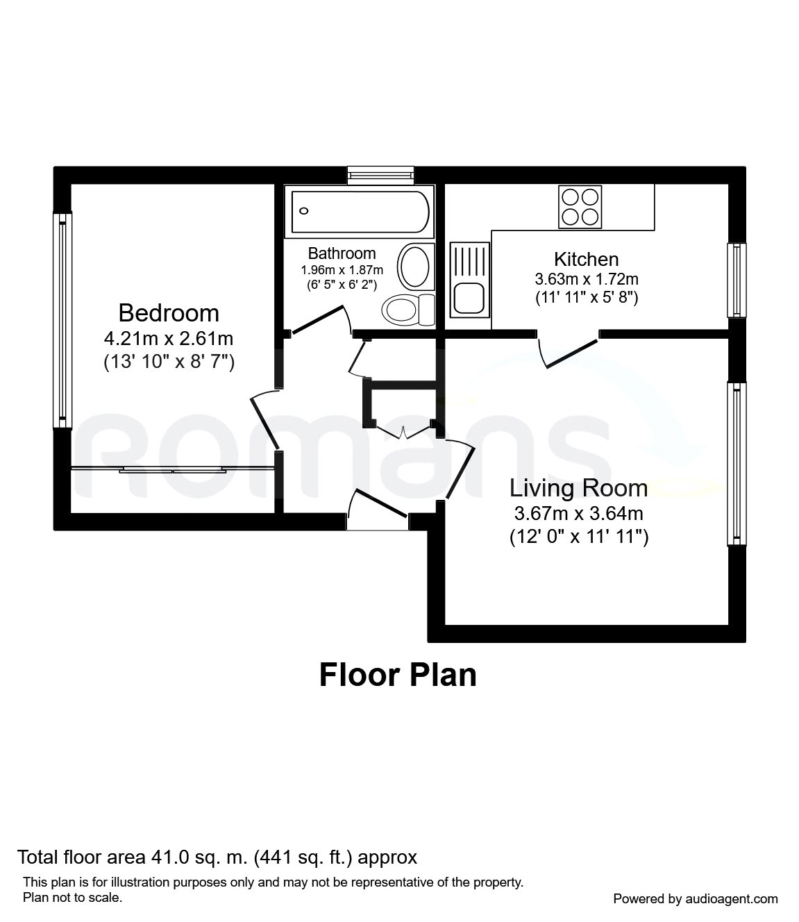 1 Bedrooms Flat for sale in Mendip Road, Bracknell, Berkshire RG12