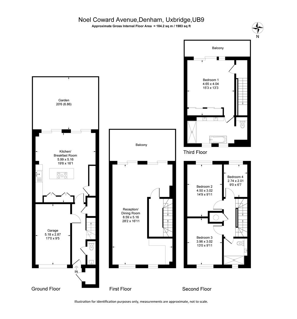 14, Noel Coward Avenue, Uxbridge floorplan