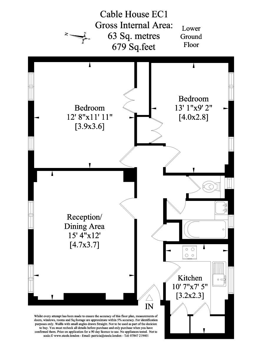 2 Bedrooms Flat to rent in Great Percy Street, London WC1X